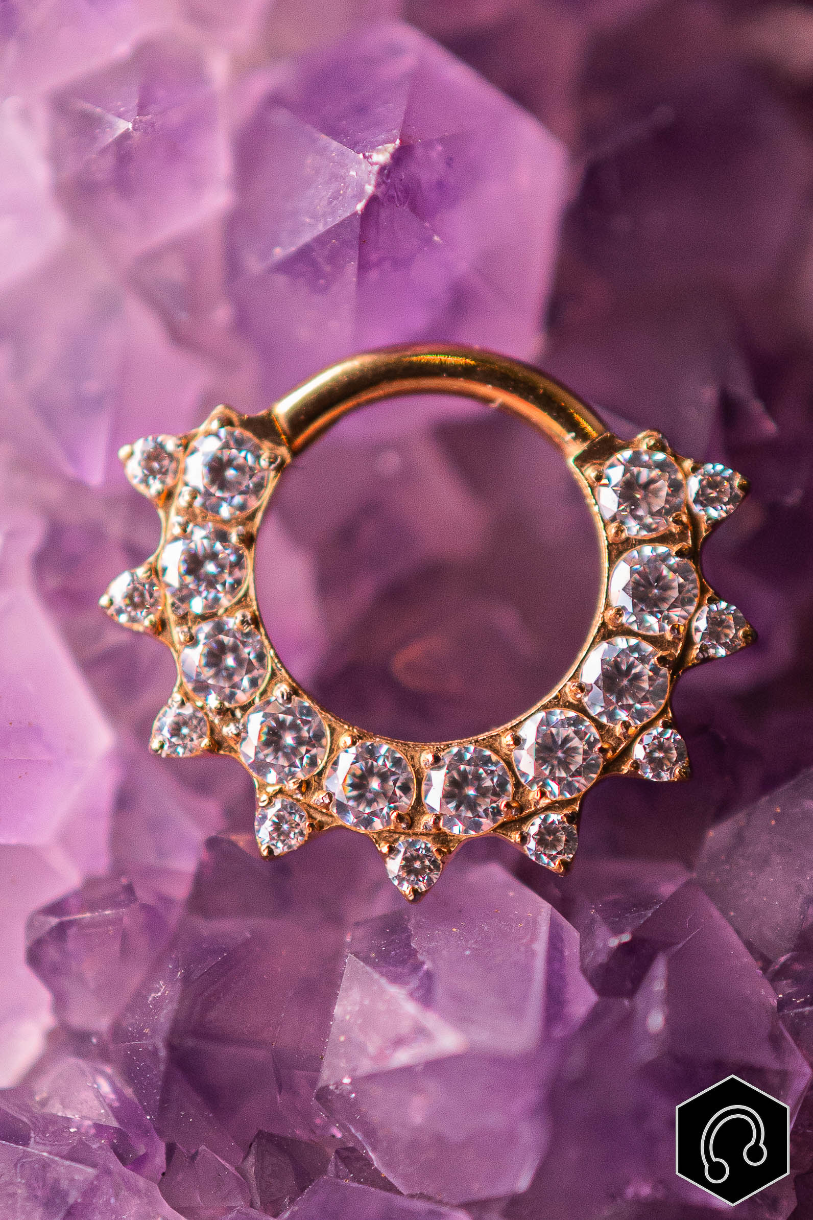 Anneau Clicker Doré Sunny