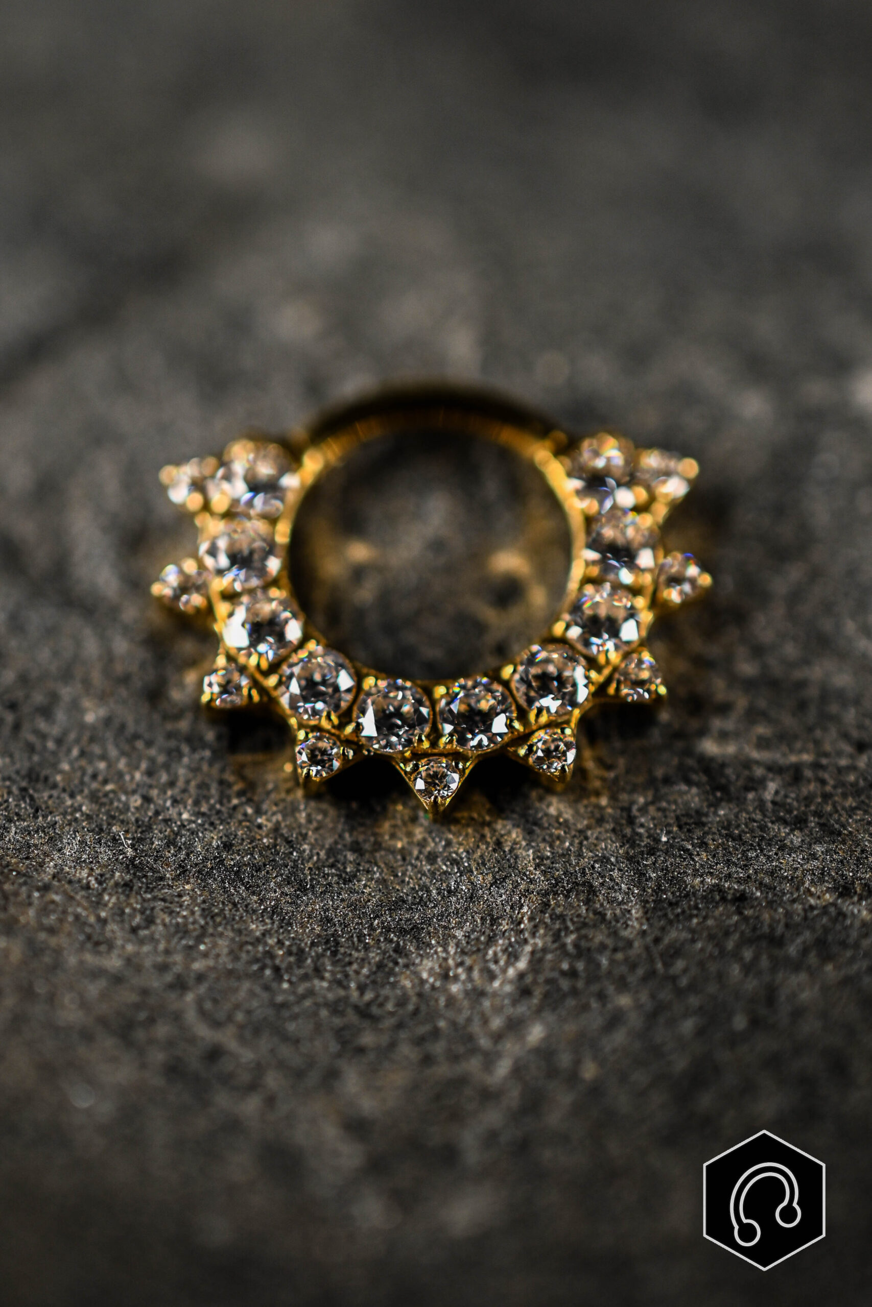 Anneau Clicker Doré Sunny