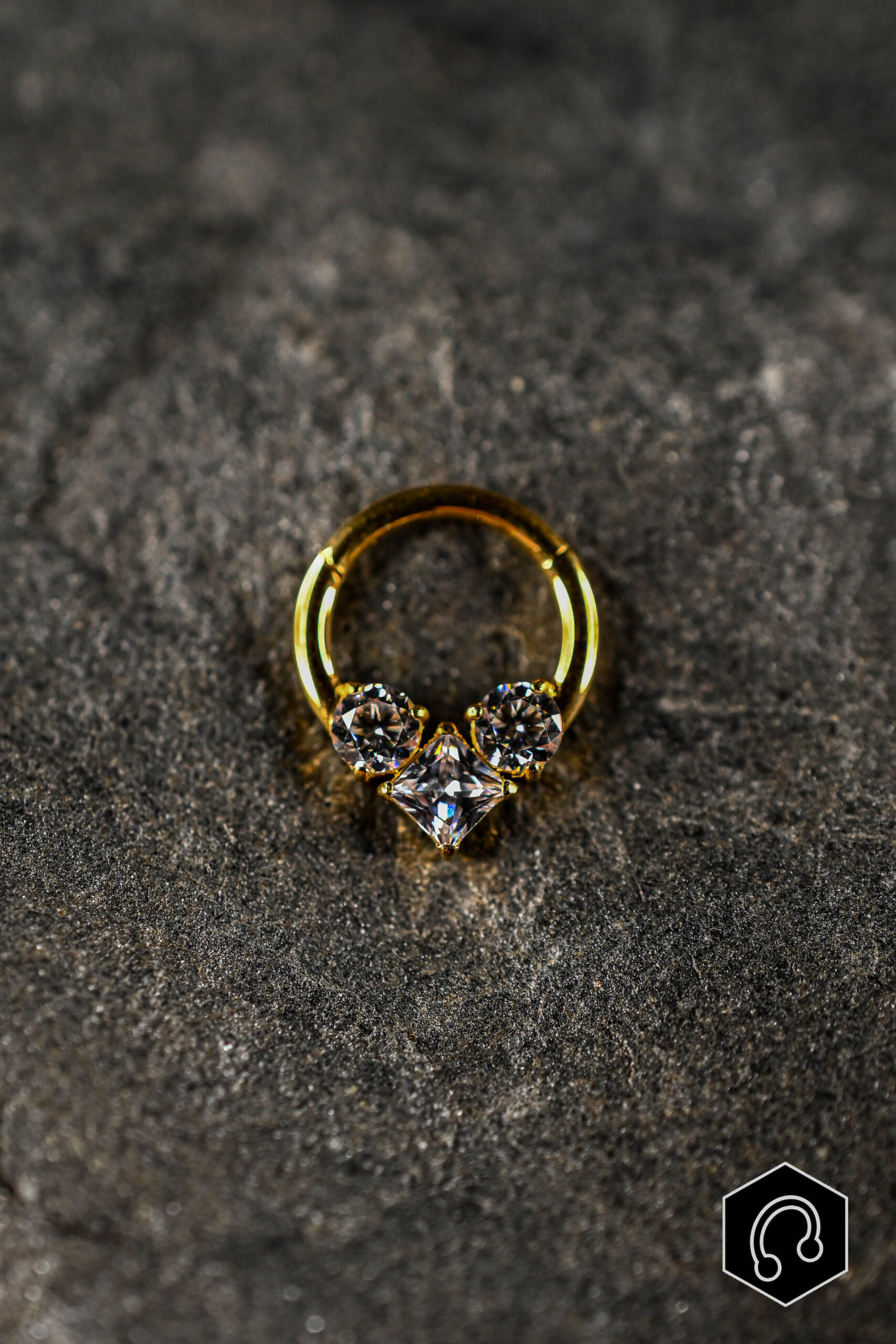 Anneau Clicker Titane Doré Celestial Crown