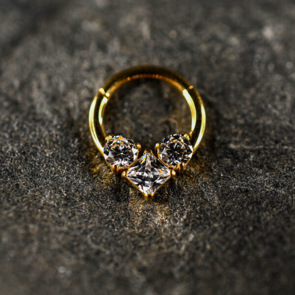 Anneau Clicker Titane Doré Celestial Crown