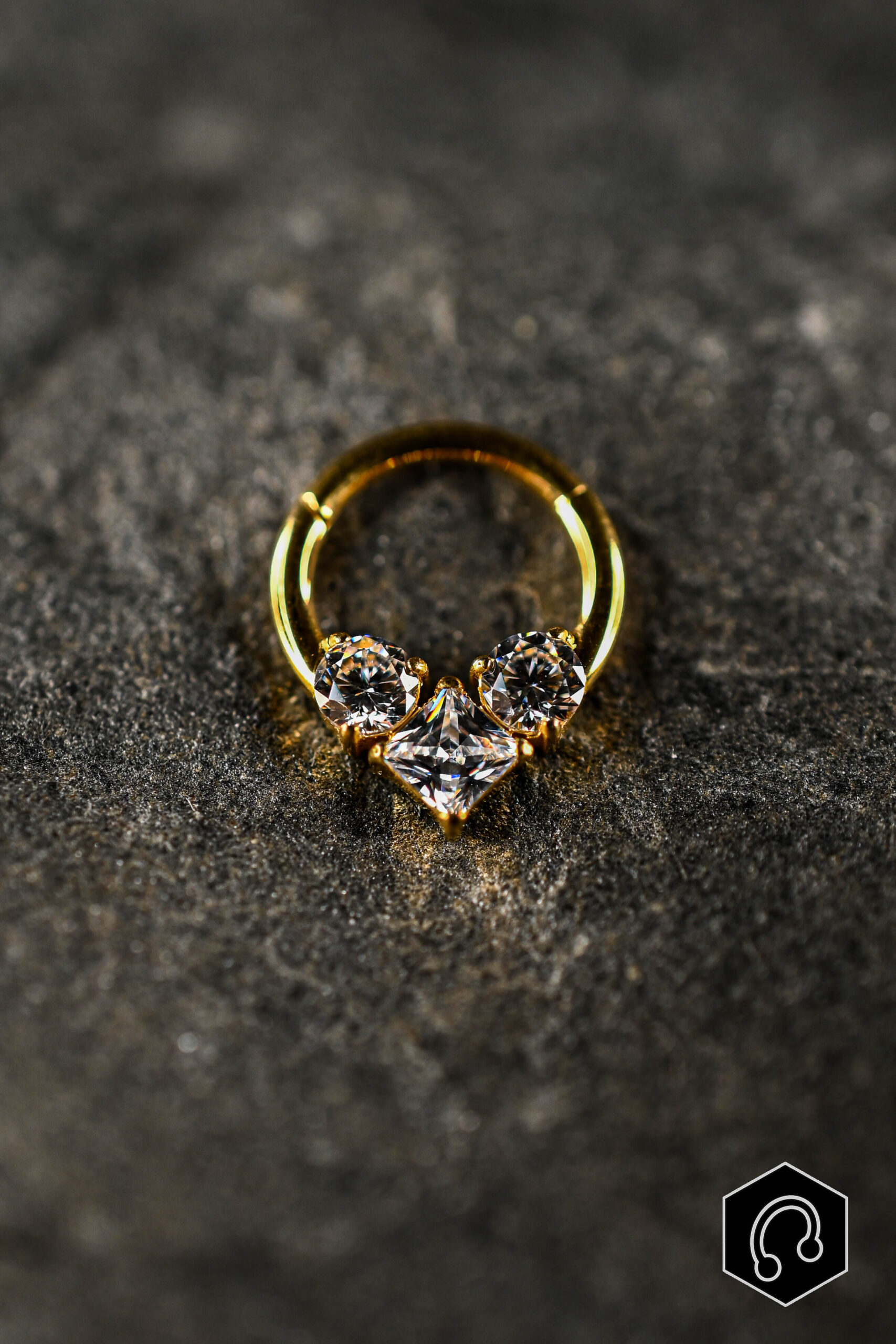 Anneau Clicker Titane Doré Celestial Crown