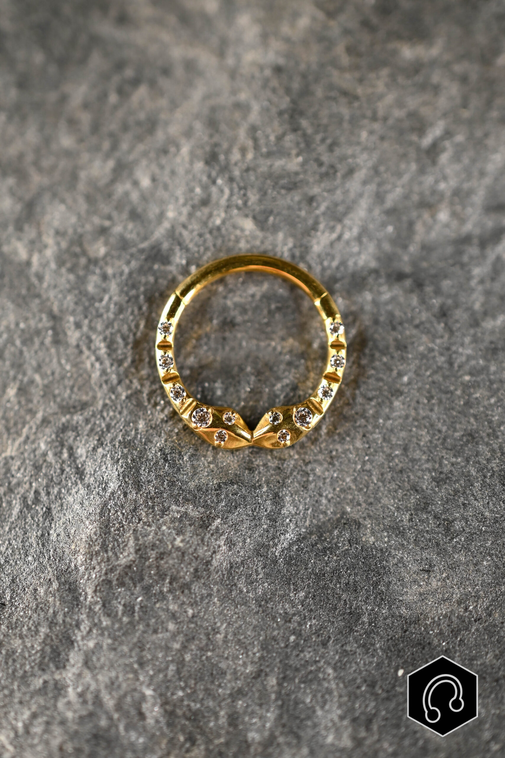 Anneau Clicker Doré Viper queen