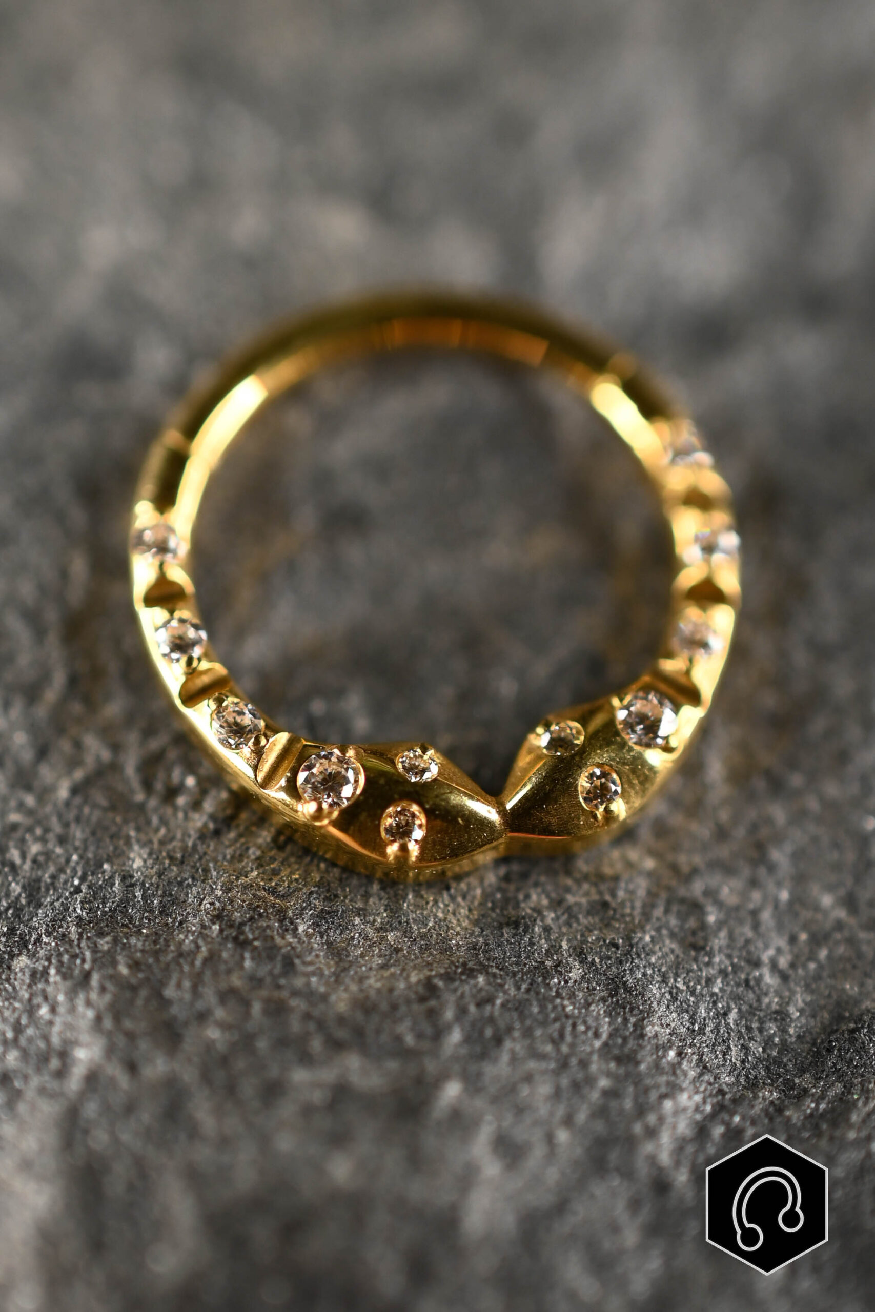 Anneau Clicker Doré Viper queen – Image 2