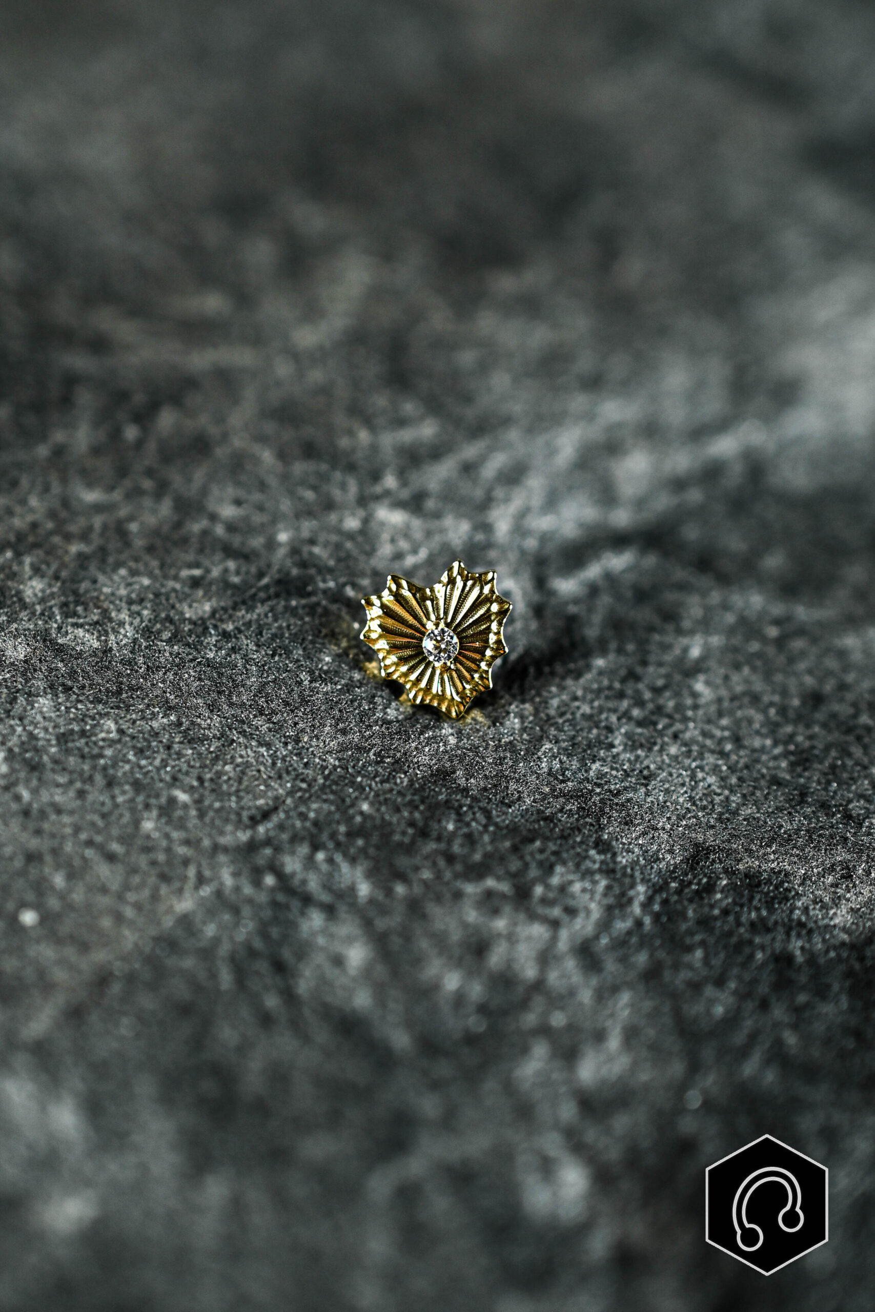 Labret Titane Doré GothHeart