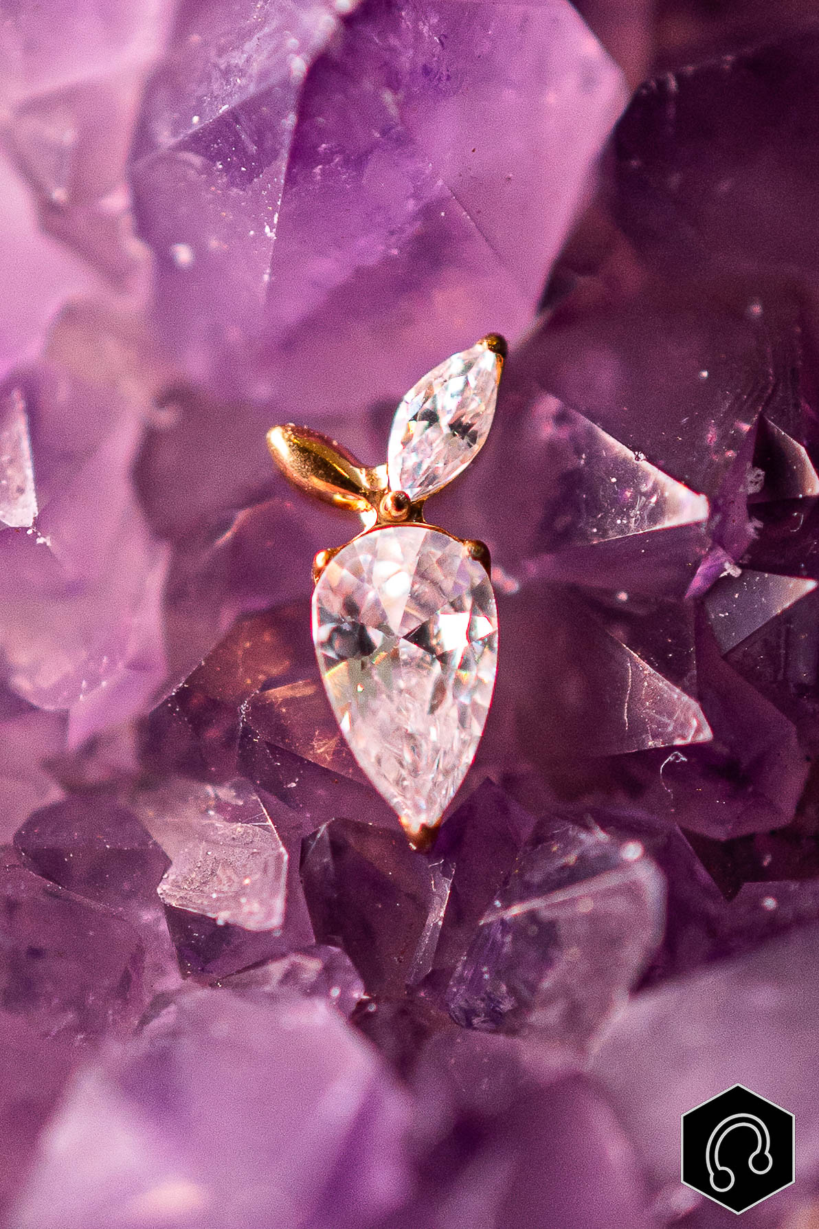 Labret Titane Doré Spicy Pearl