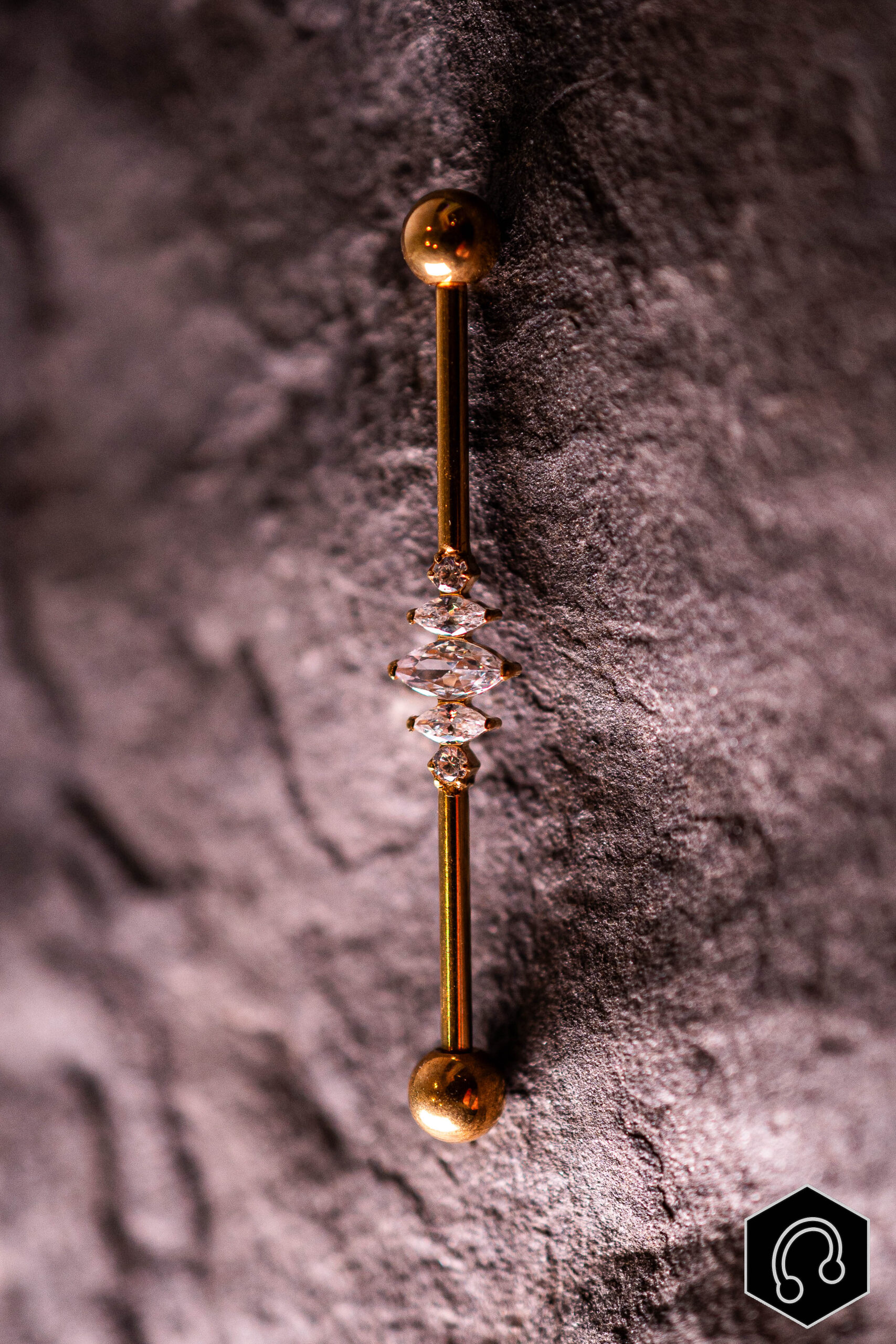 Barre Industriel Titane Doré Velina