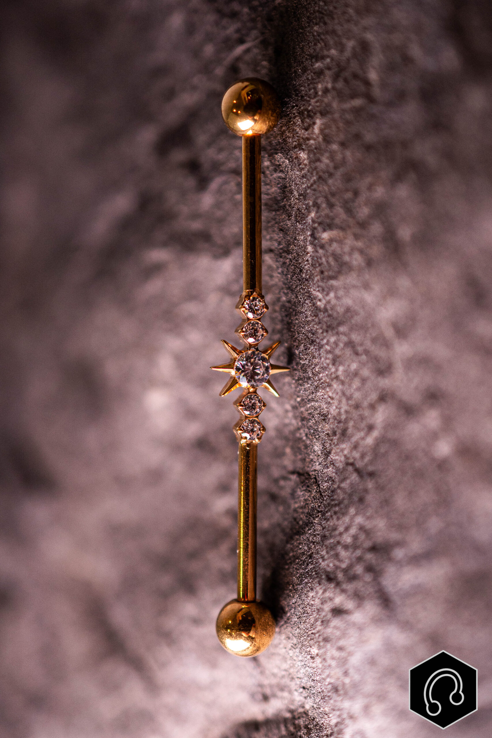 Barre Industriel Titane Doré Nexus