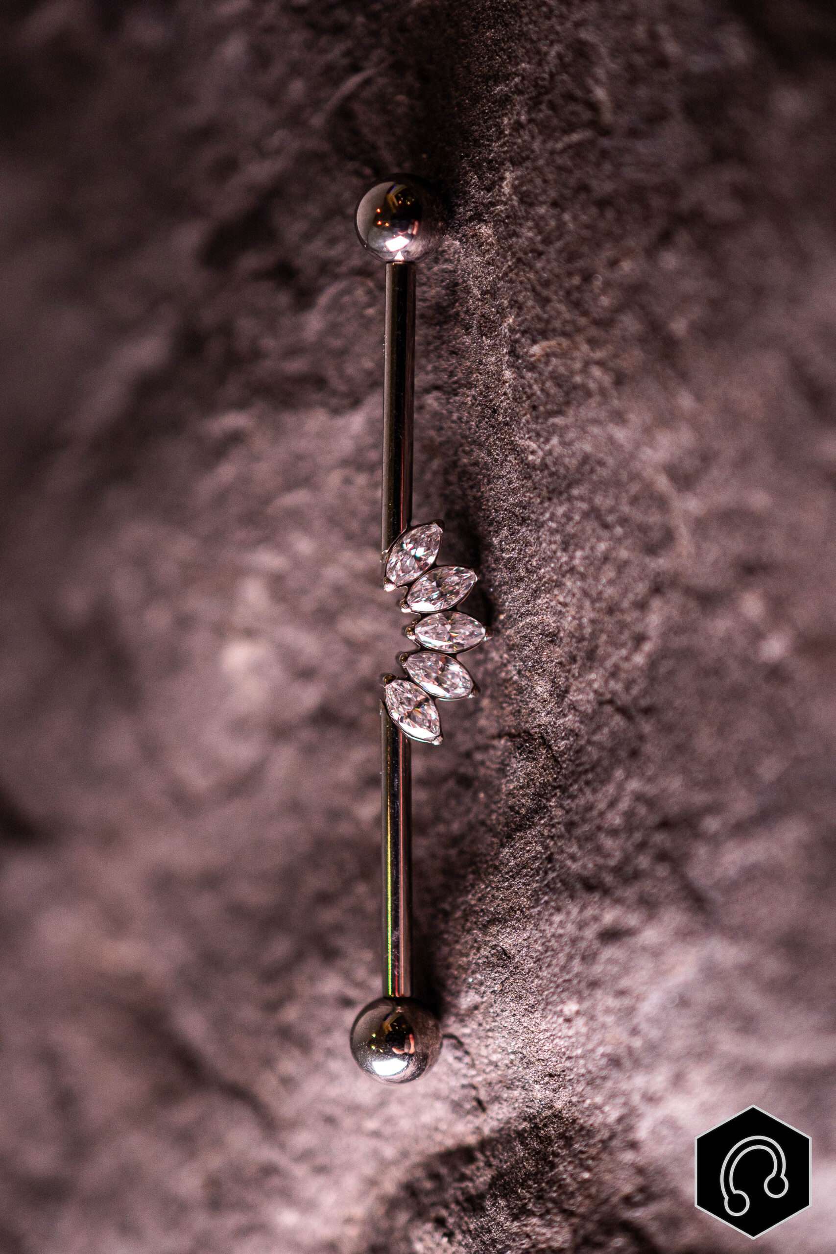 Barre Industriel Titane Argenté Flamme Royale