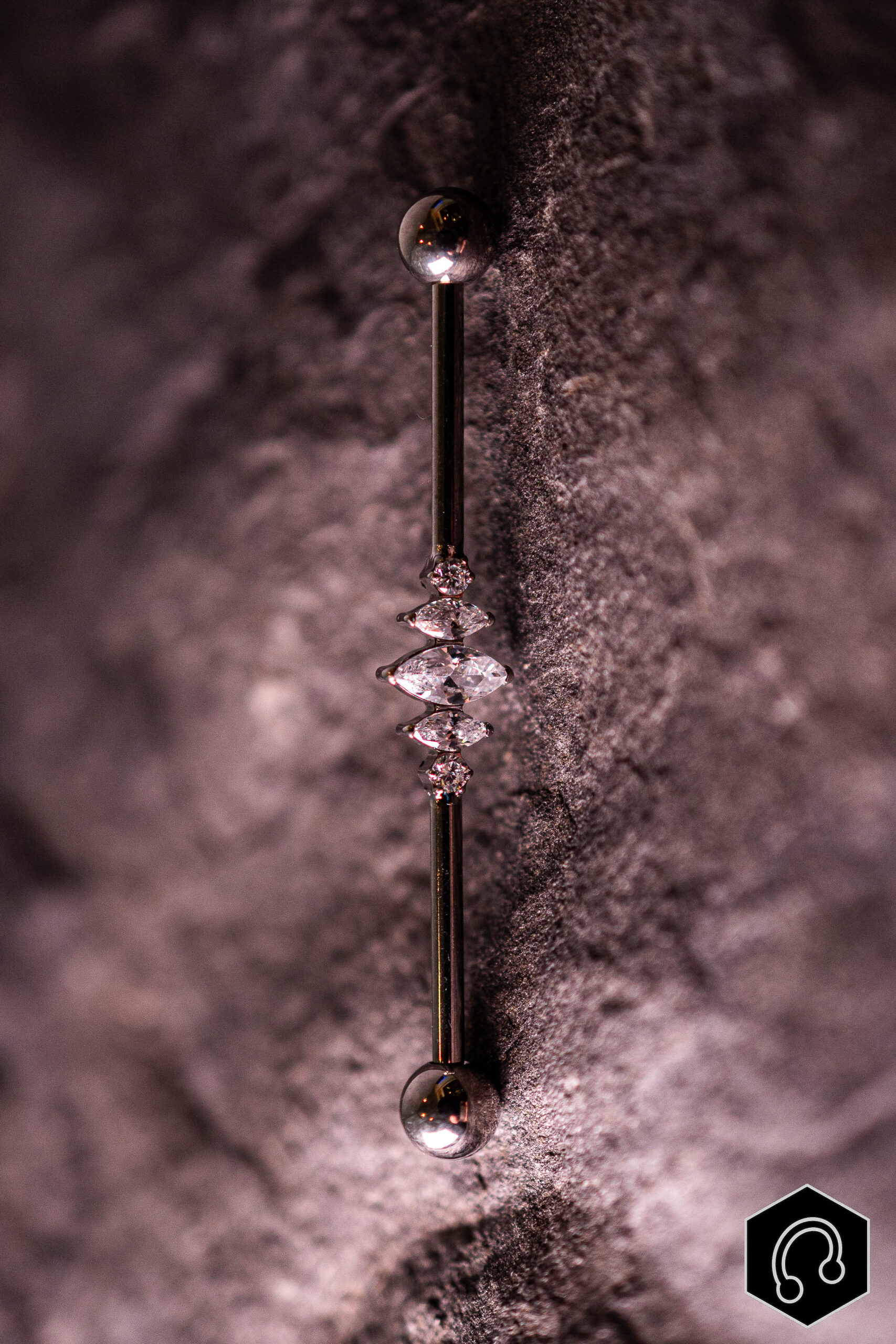 Barre Industriel Titane Argenté Velina