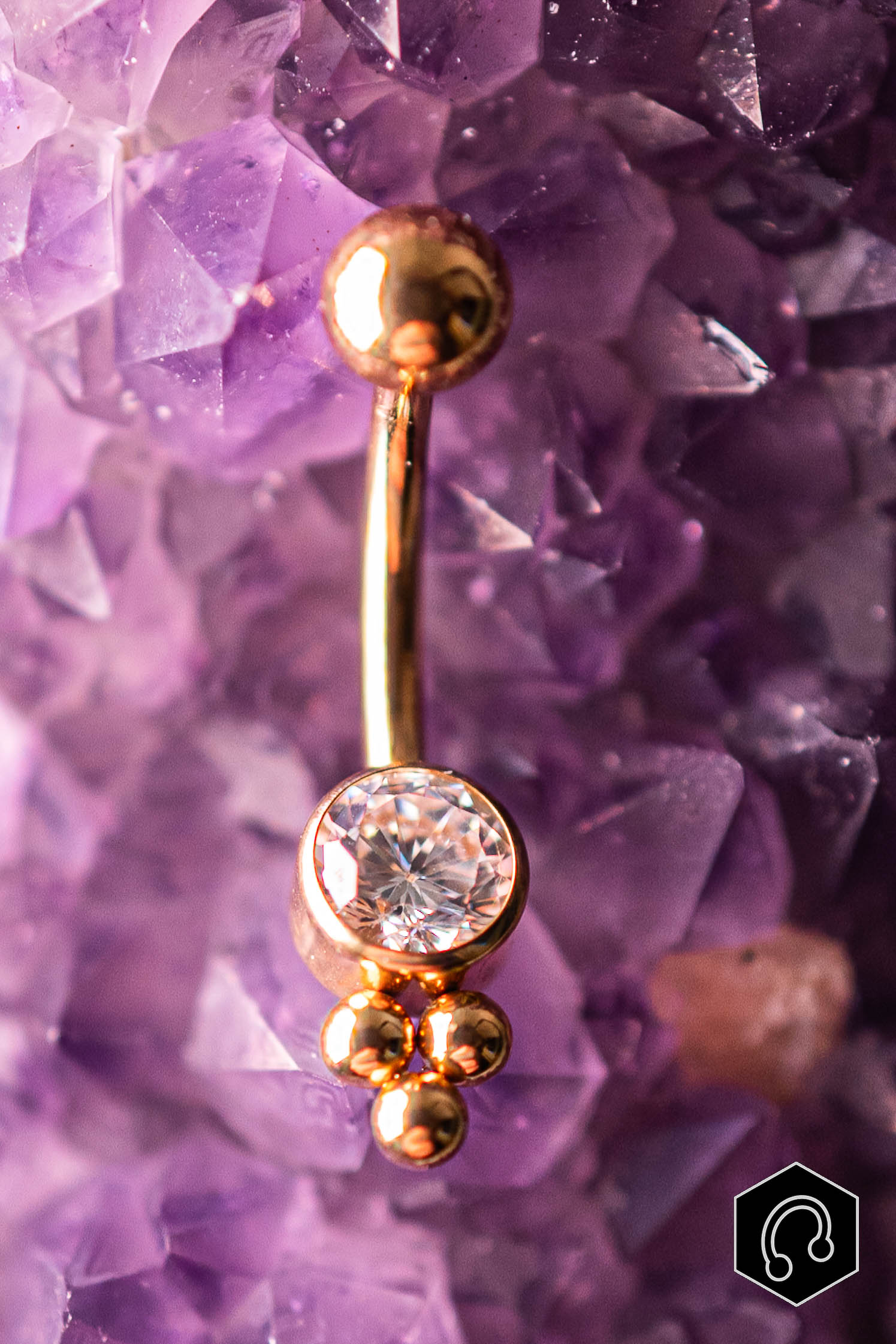 Banane Nombril Titane Doré Nymia