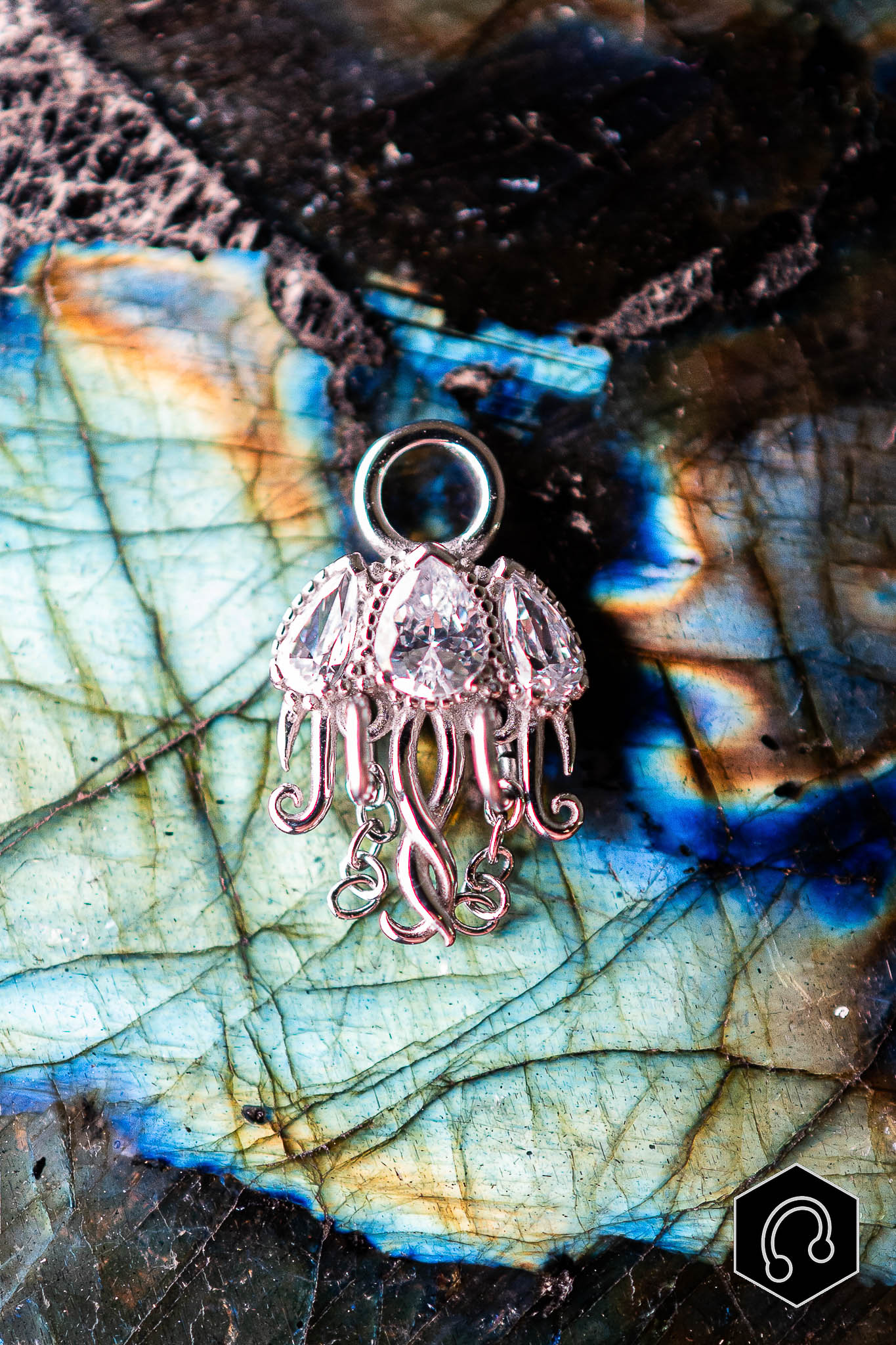 Charm Argenté Médusa