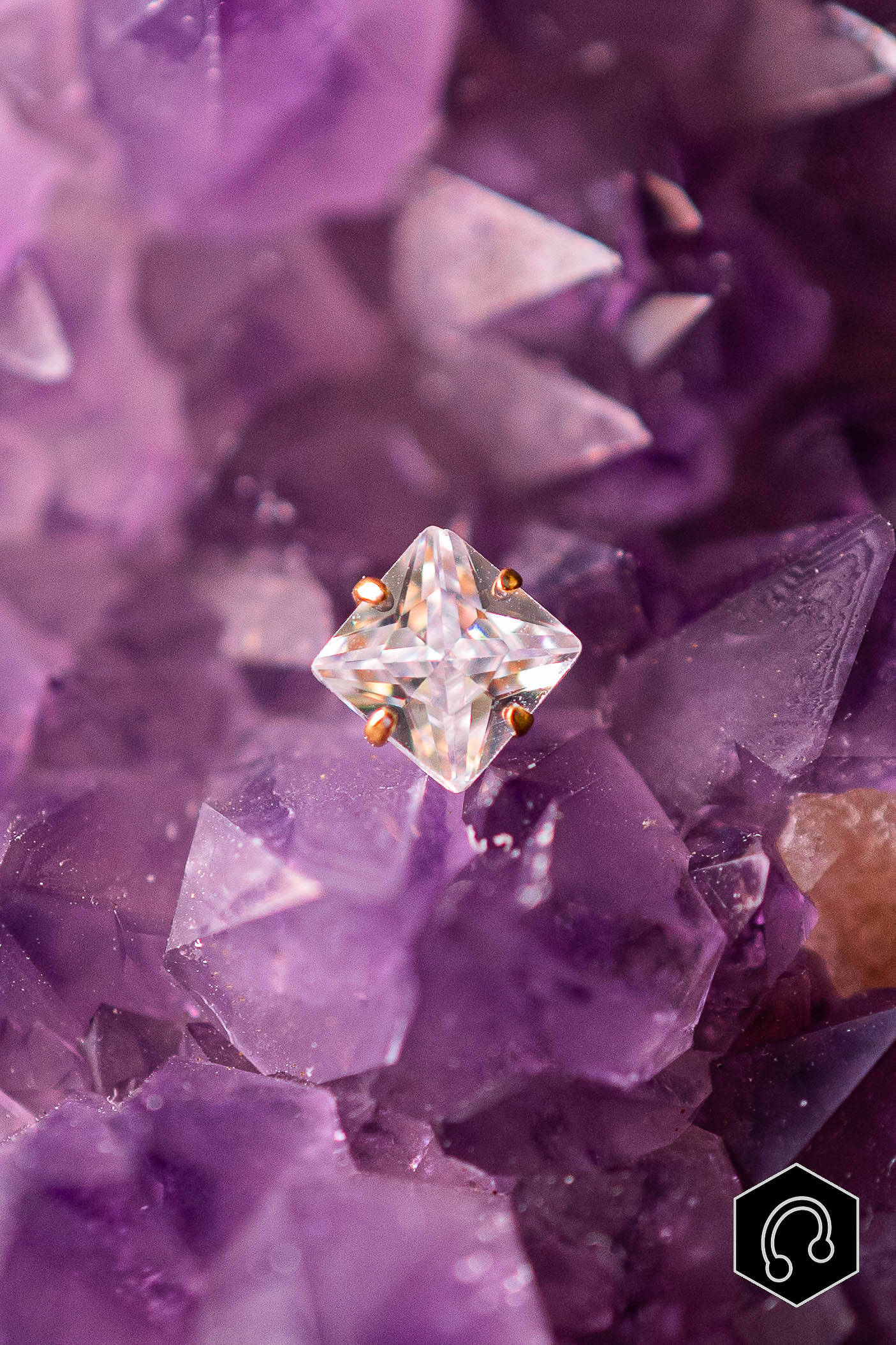 Strass Titane Doré Crystal Square