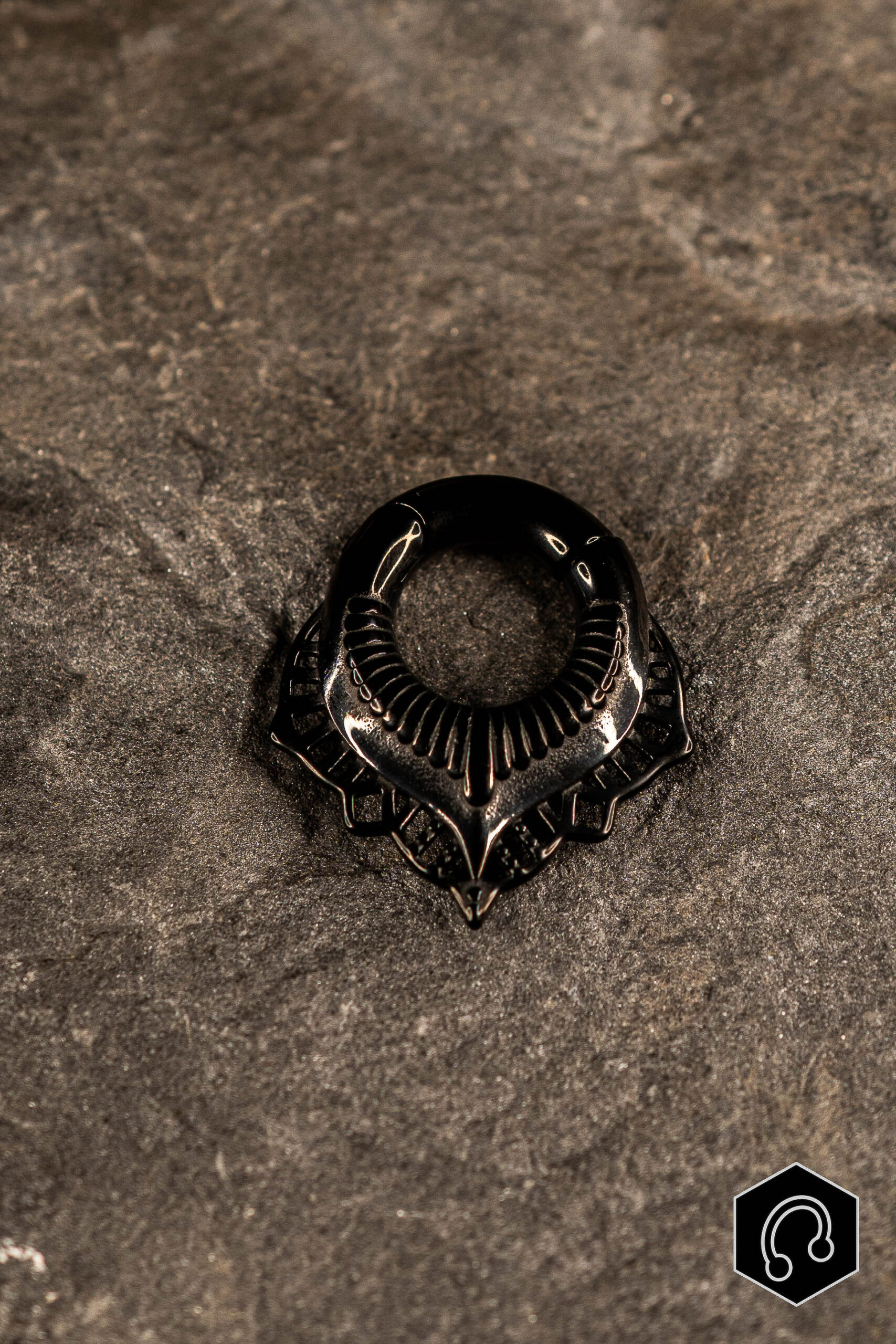 Poids d'oreille Vortex Crown Black