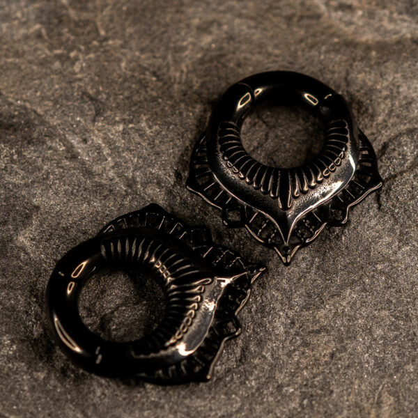 Poids d'oreille Vortex Crown Black – Image 2