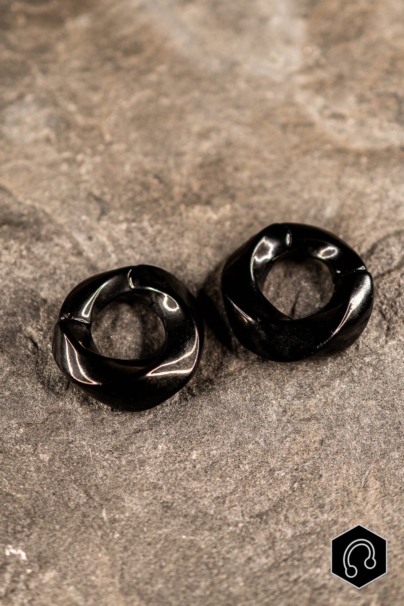 Poids d'oreille noir Éclipse