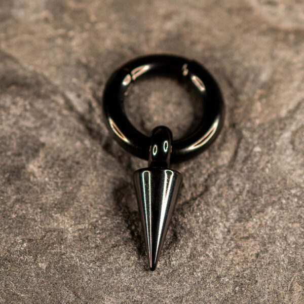 Poids d'oreille Spike Drop Black