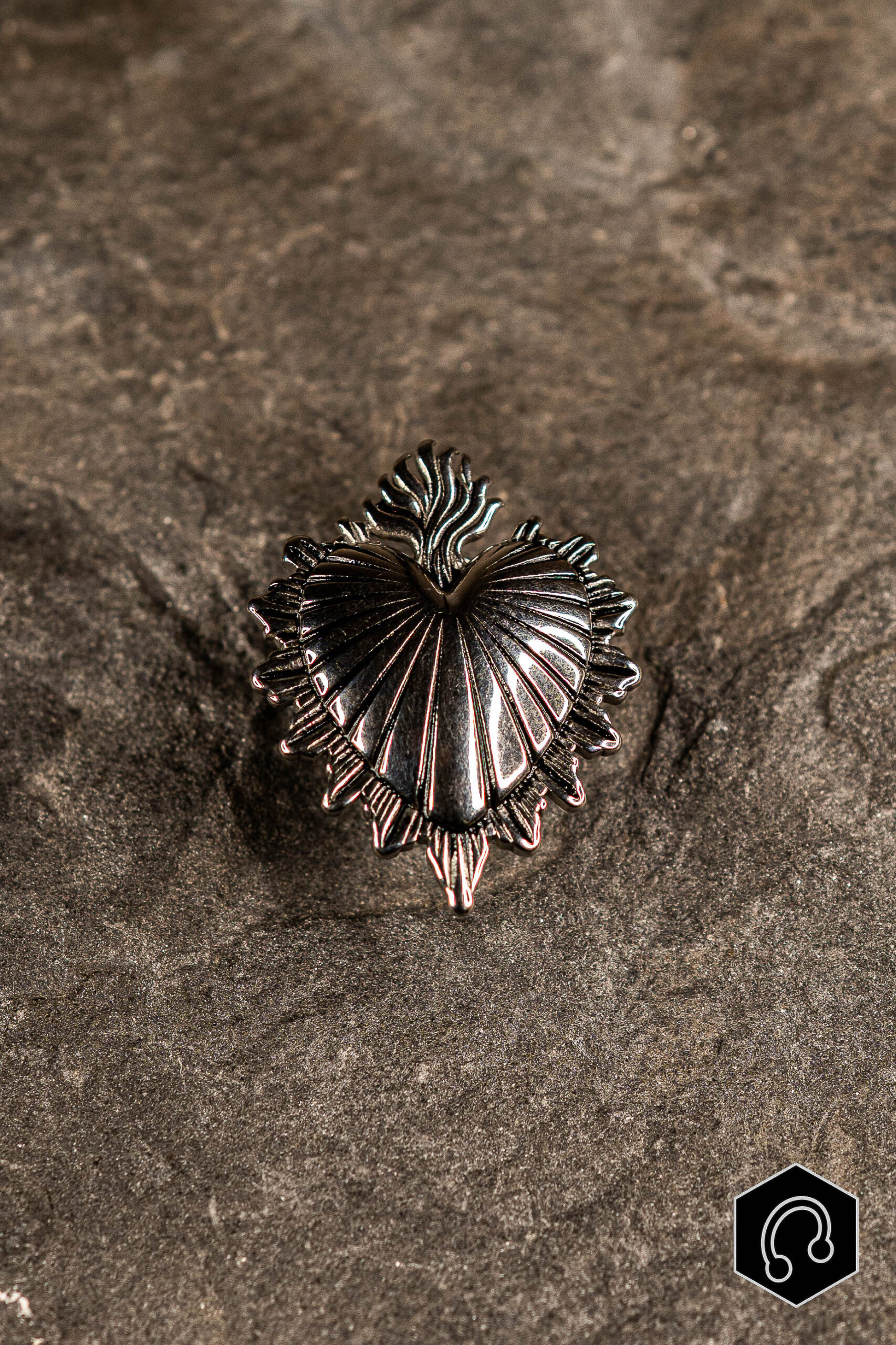 Poids d'oreille Sacred Flame Silver