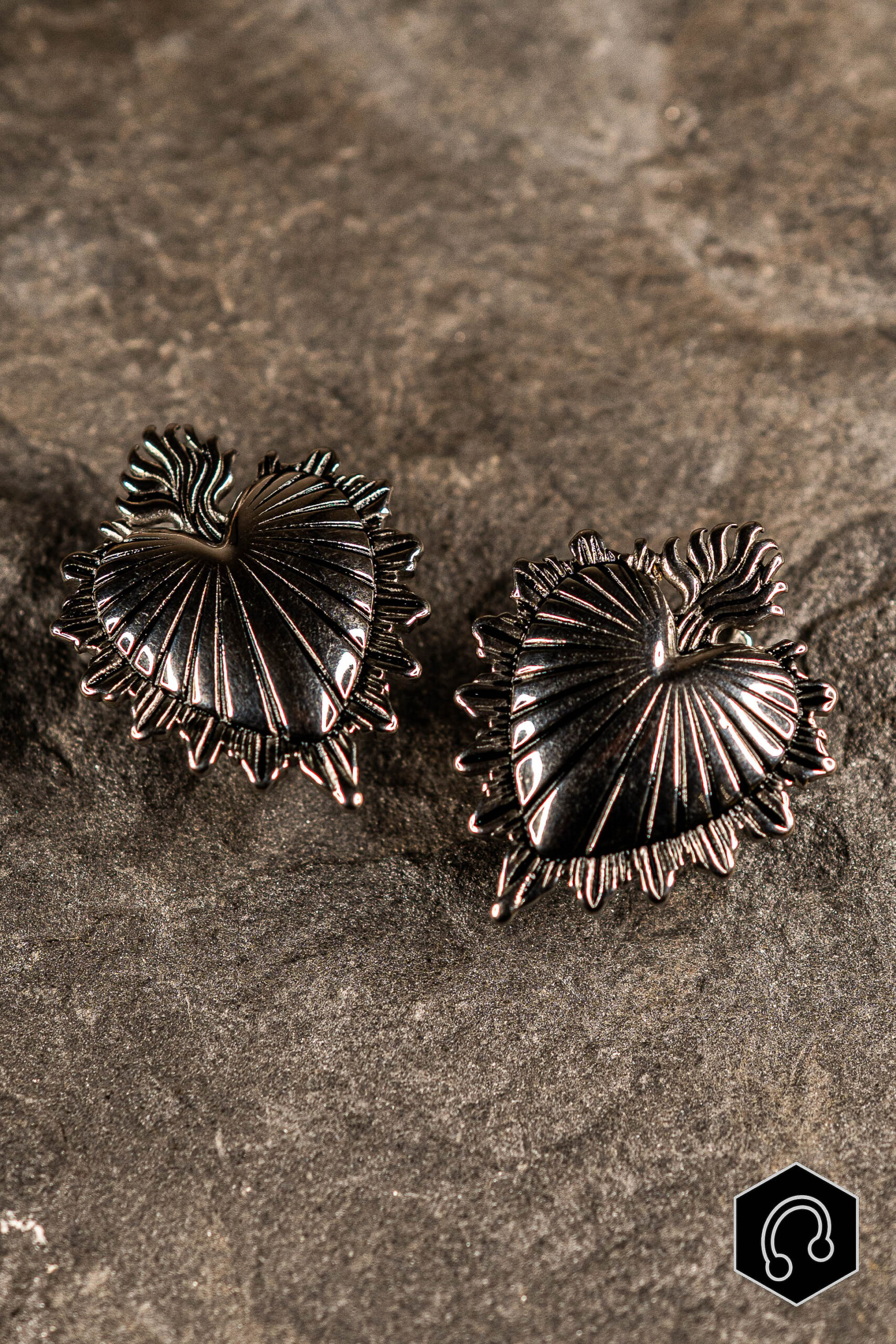 Poids d'oreille Sacred Flame Silver