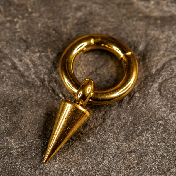 Poids d'oreille Doré Spike Drop