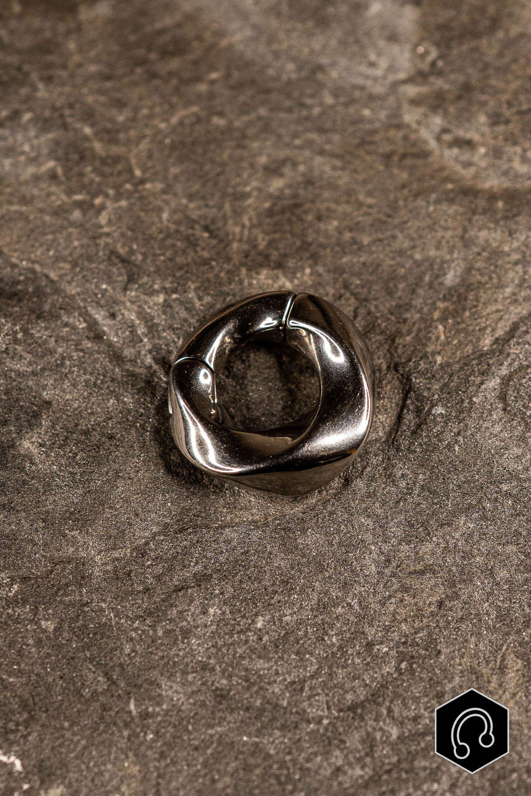 Poids d'oreille Argenté Éclipse