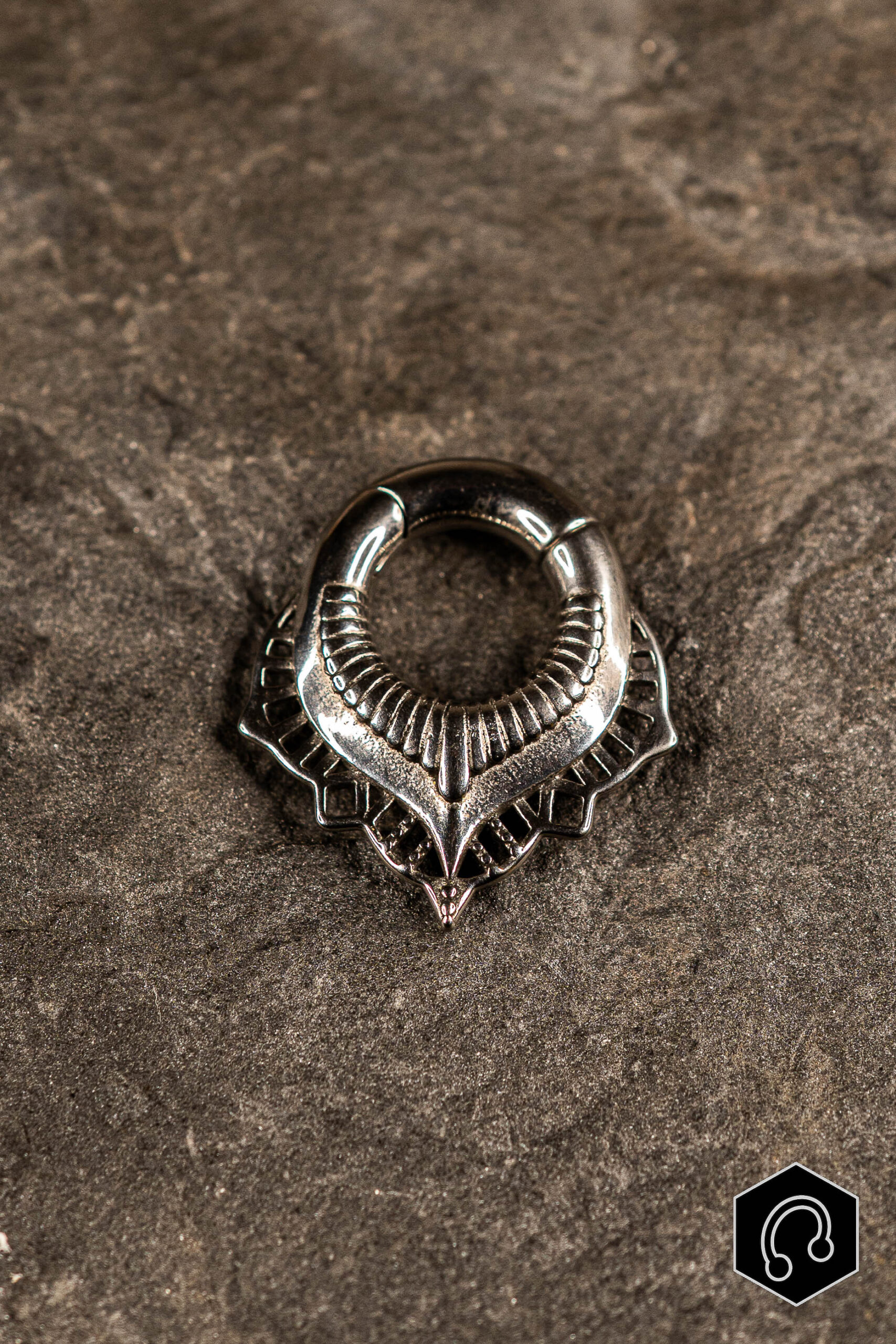 Poids d'oreille Vortex Crown Silver