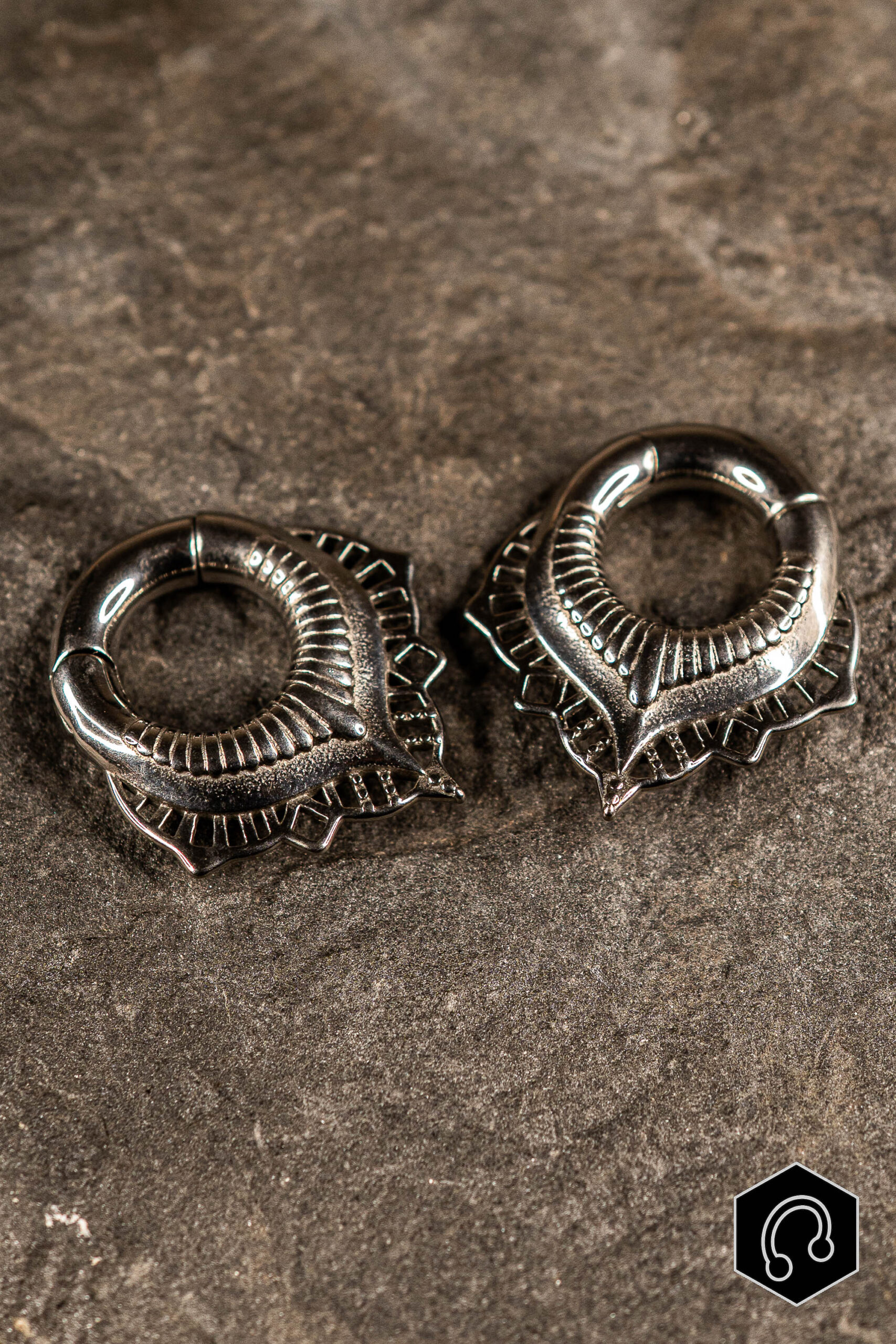 Poids d'oreille Vortex Crown Silver