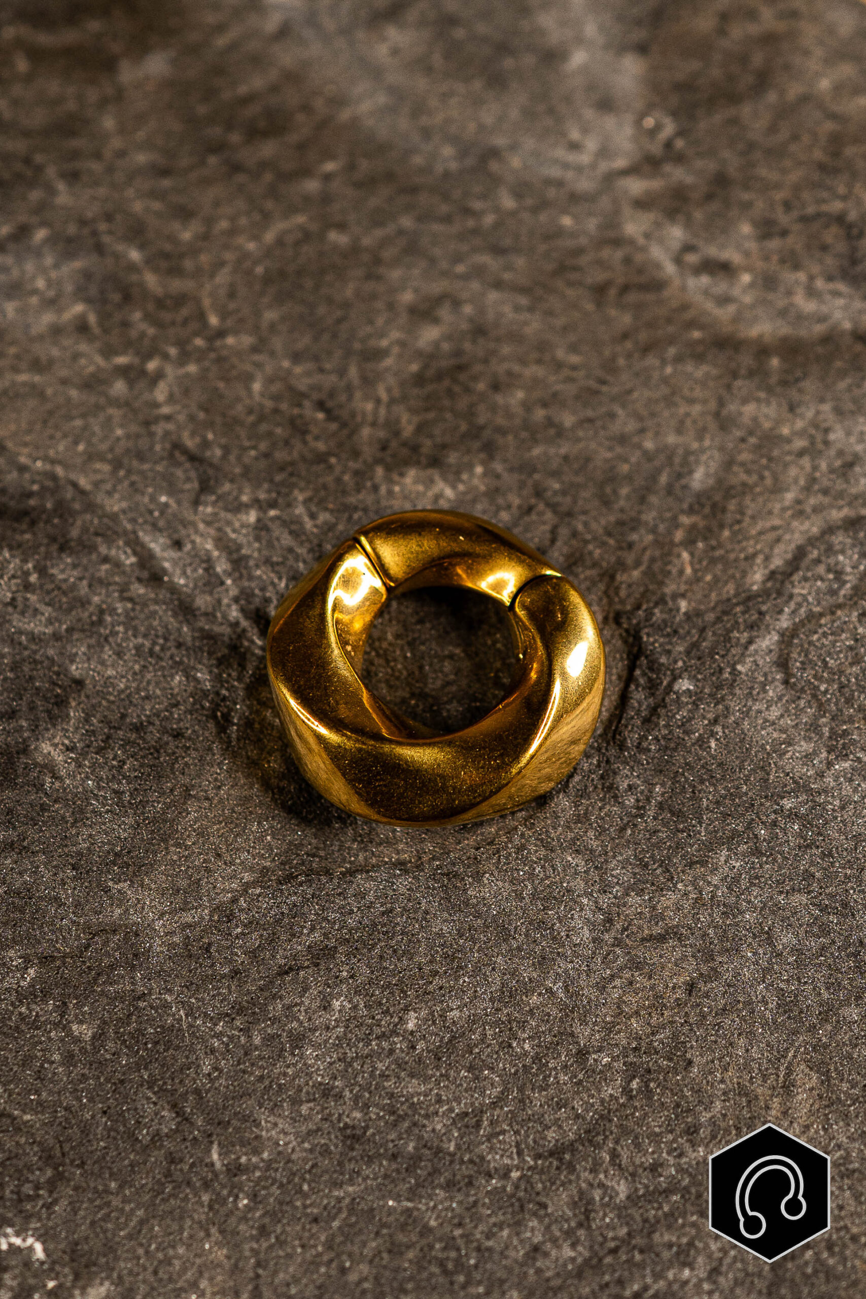 Poids d'oreille doré Éclipse