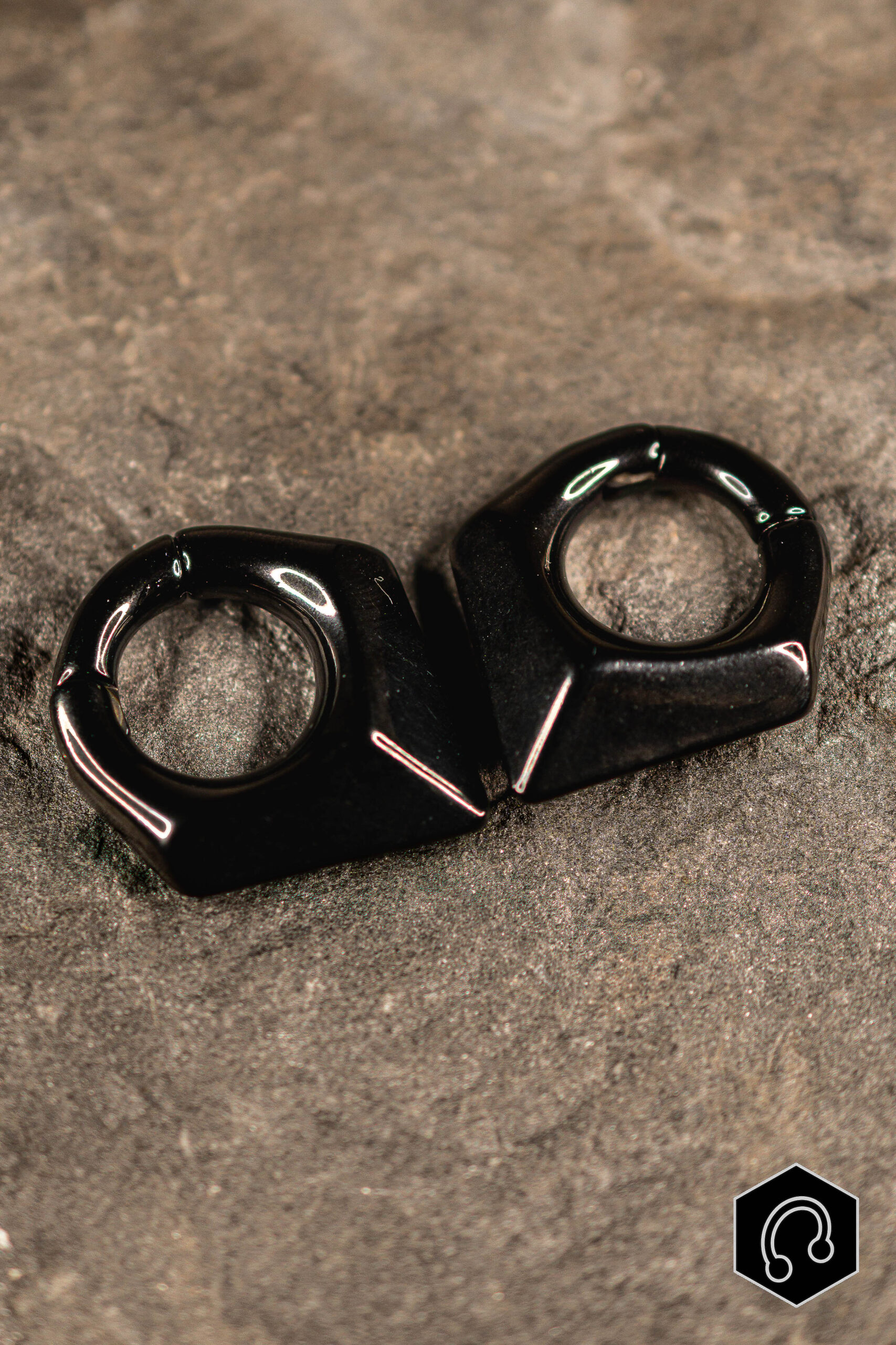 Poids d'oreille Stoneclaw black
