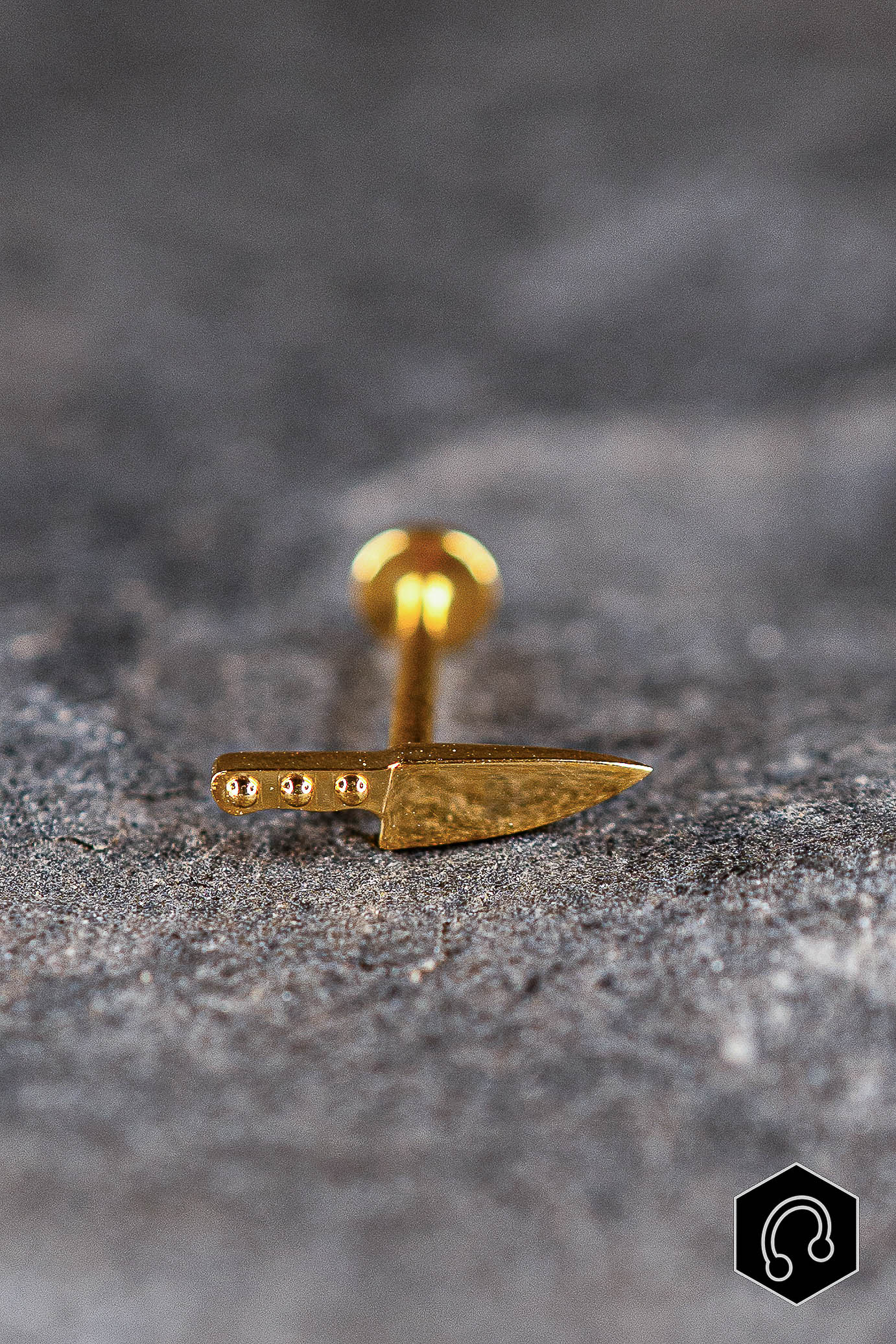 Labret Titane Doré Blade