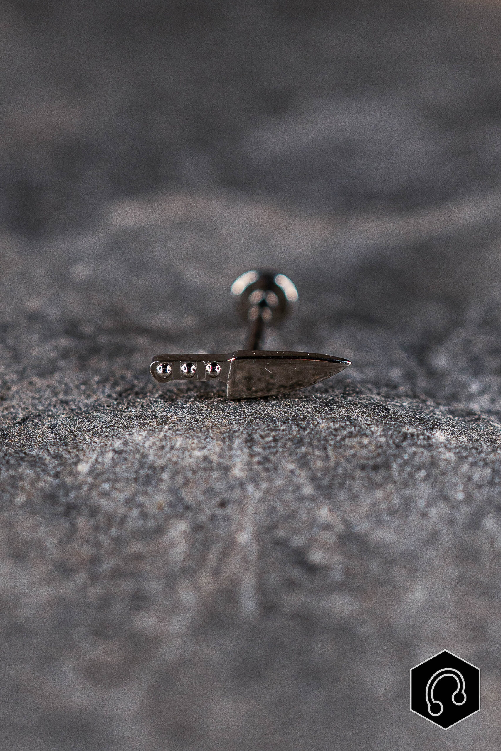 Labret Titane Argenté Blade