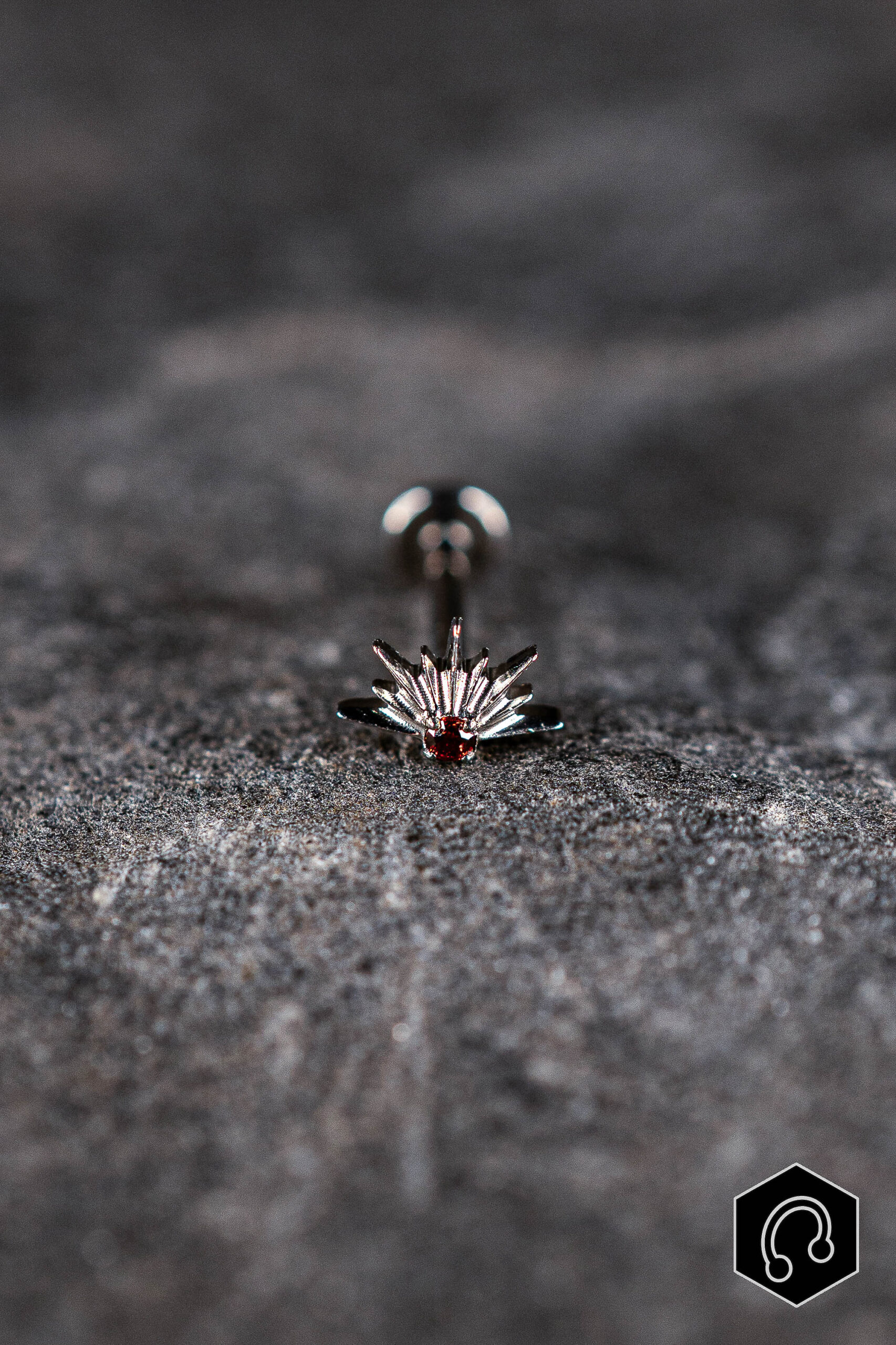 Labret Titane Red Solaris