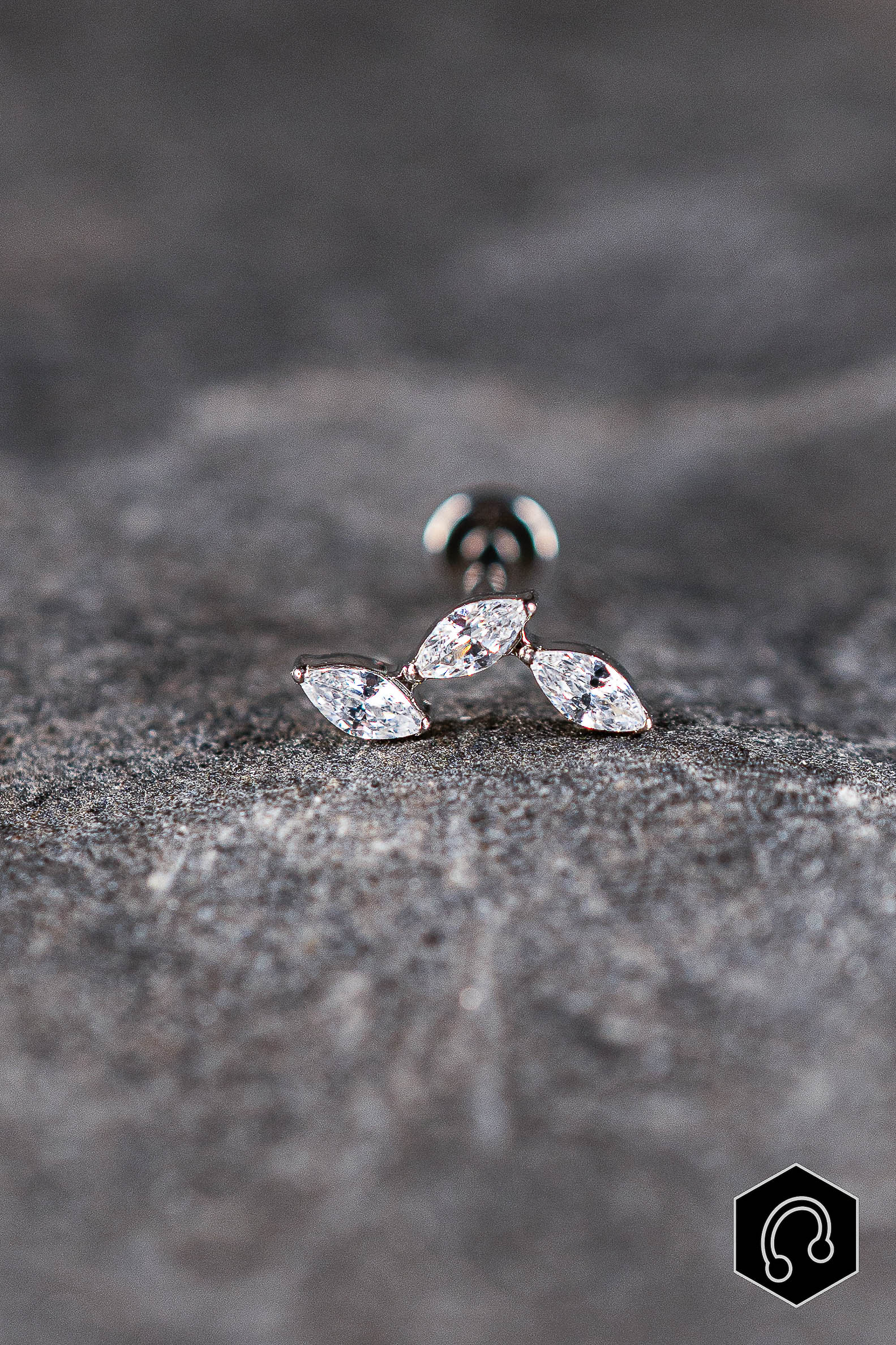 Labret Titane Crystal Arc