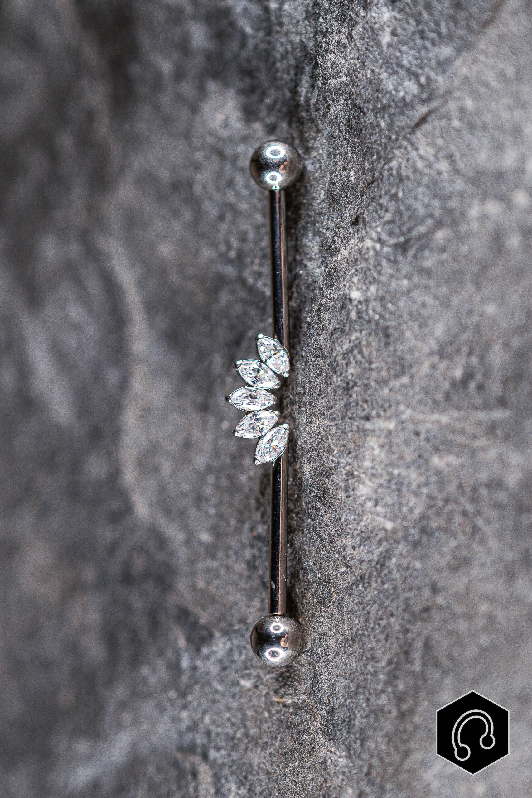 Barre Industriel Titane Argenté Flamme Royale