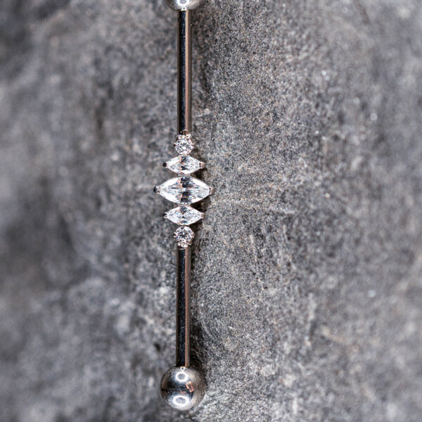 Barre Industriel Titane Argenté Velina