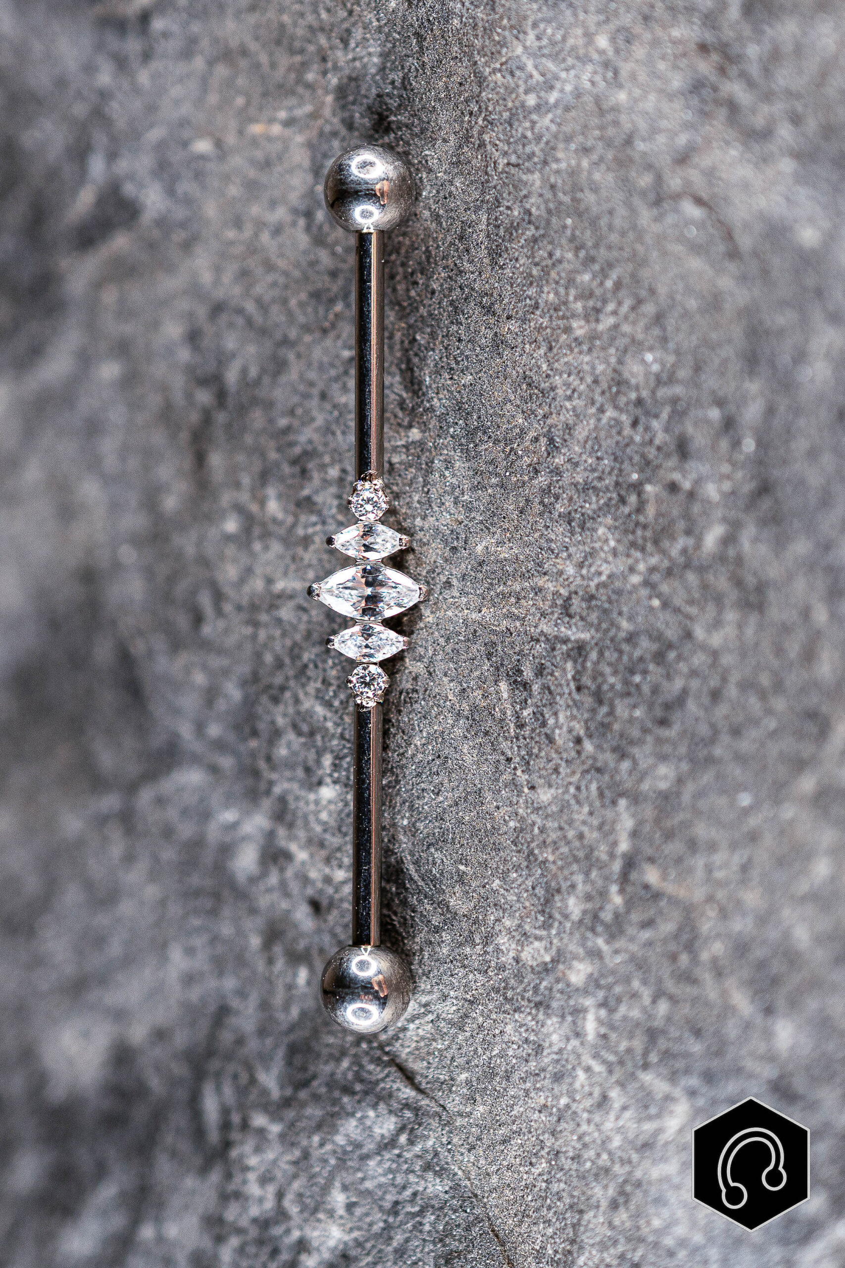 Barre Industriel Titane Argenté Velina