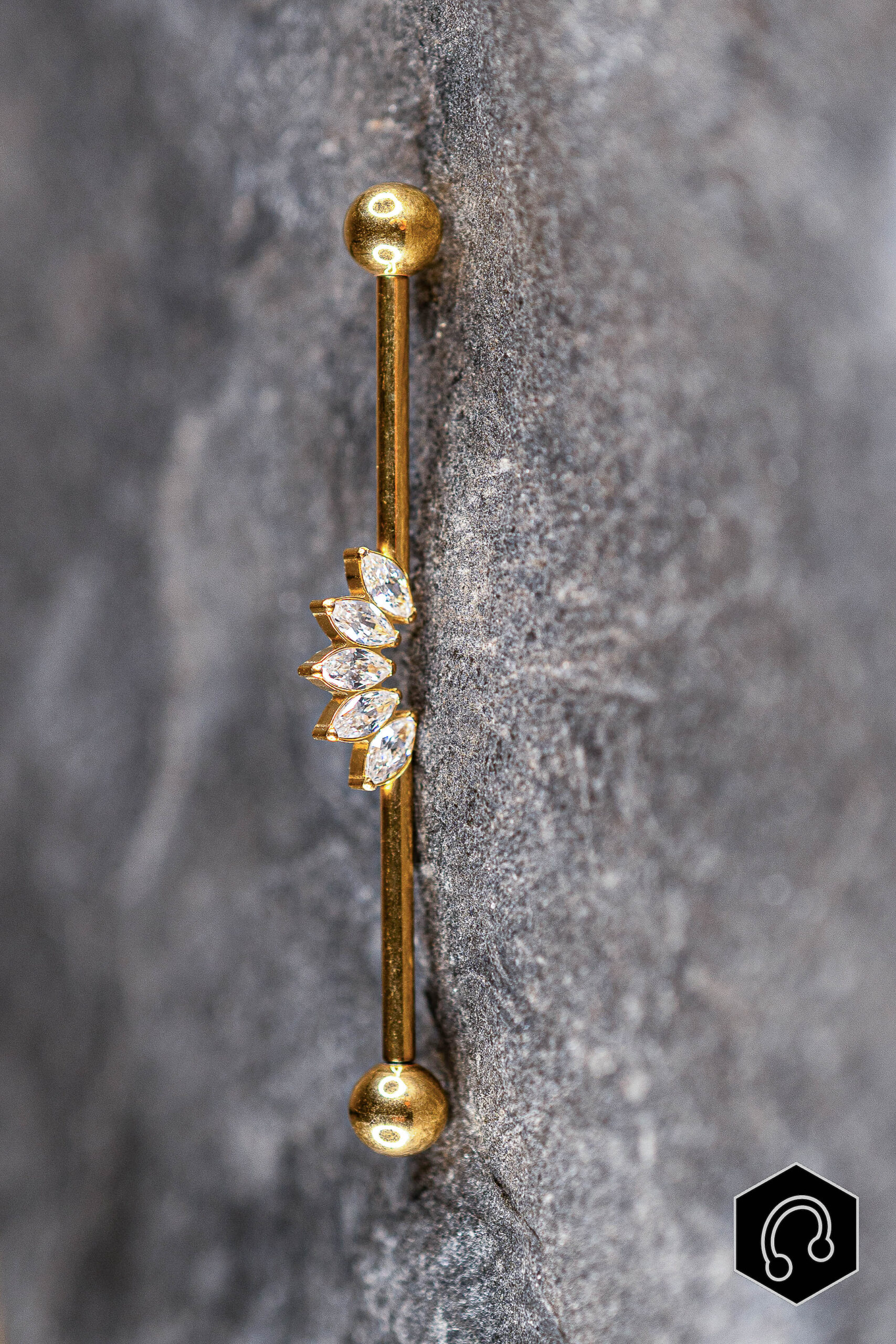 Barre Industriel Doré Flamme Royale