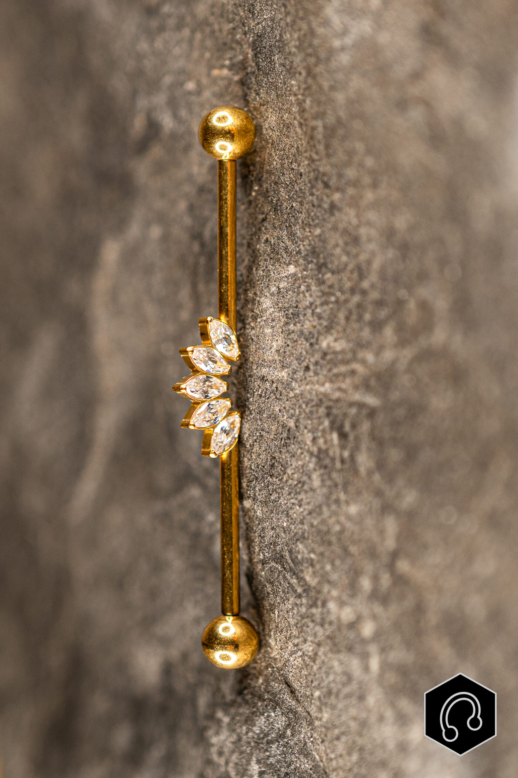 Barre Industriel Doré Flamme Royale