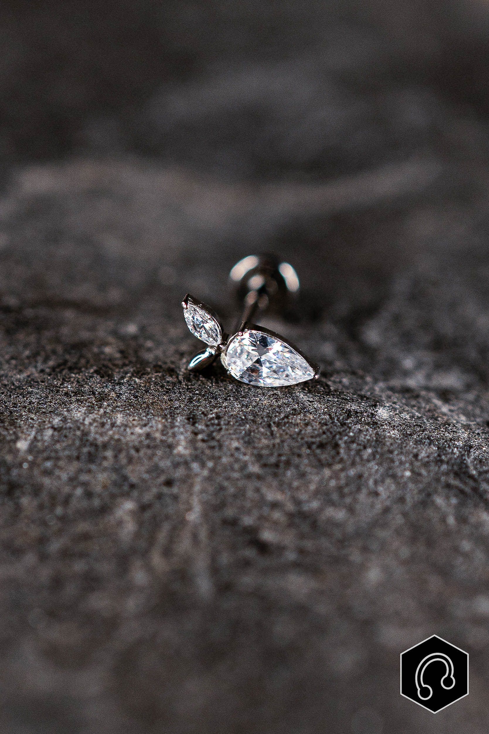 Labret Titane Argenté Spicy Pearl