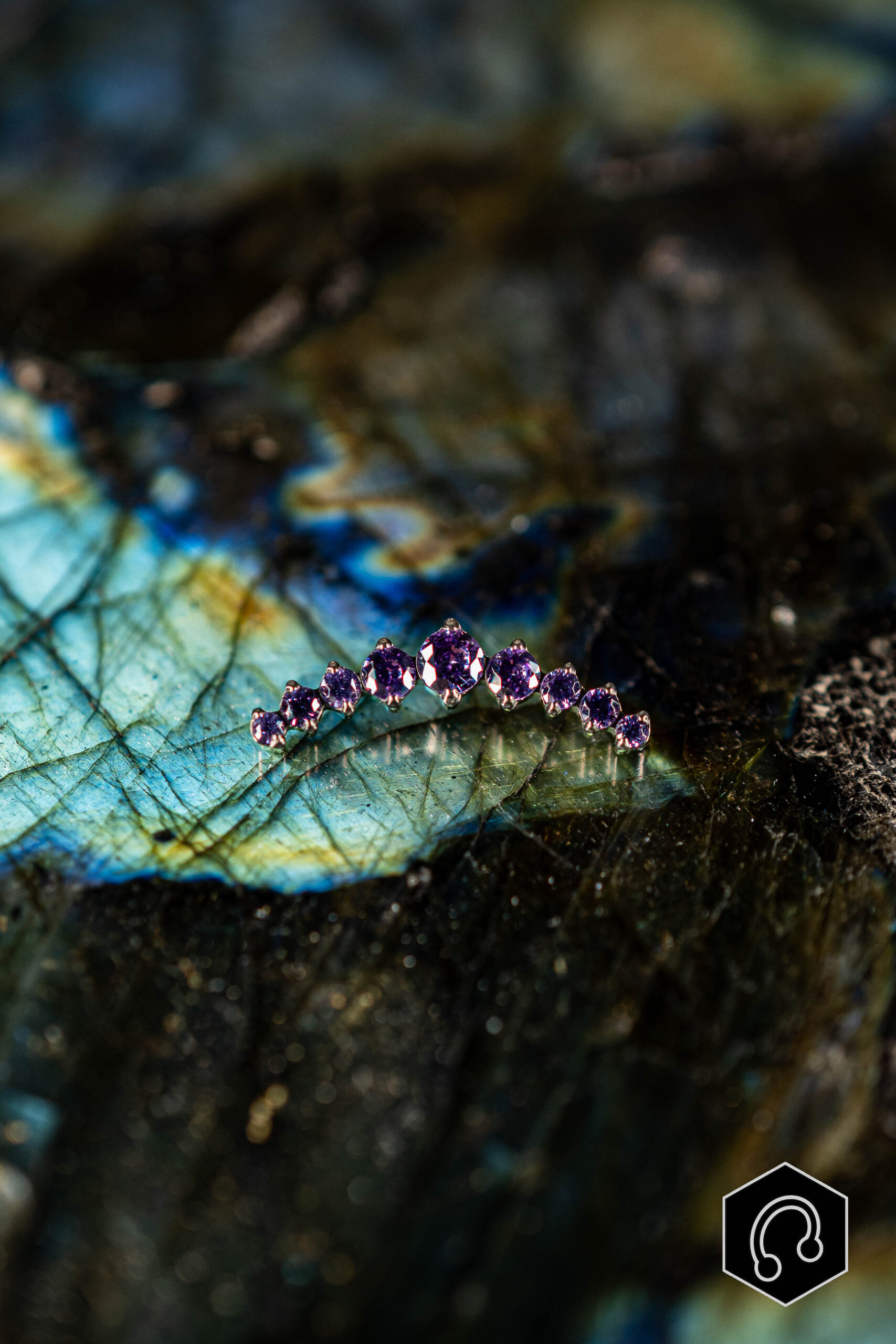 Labret Titane Purple Soleia