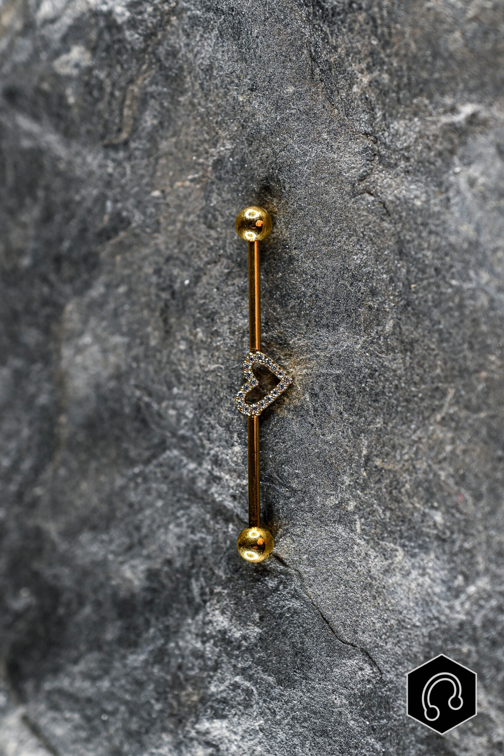 Barre Industriel Titane Doré Affection