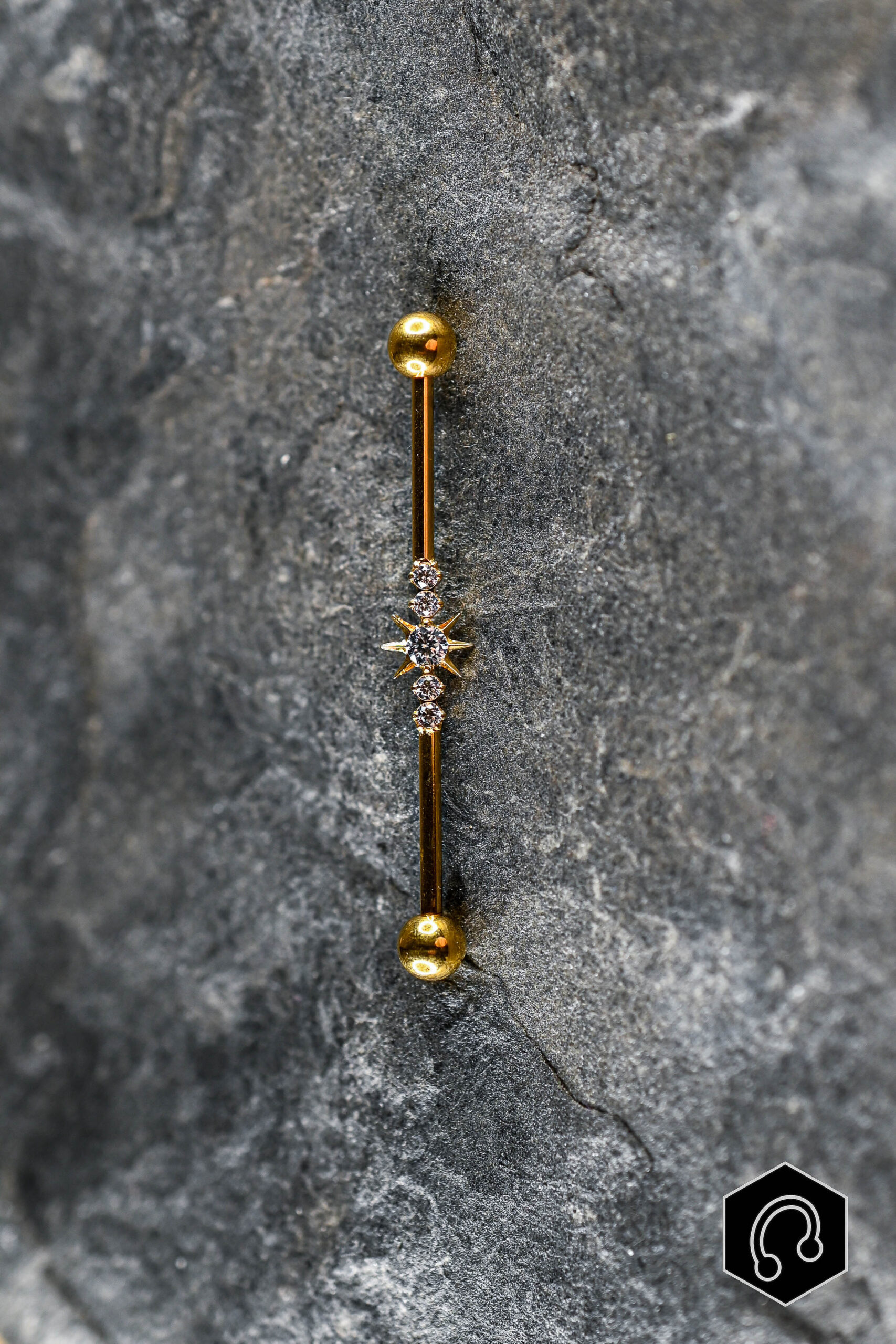 Barre Industriel Titane Doré Nexus