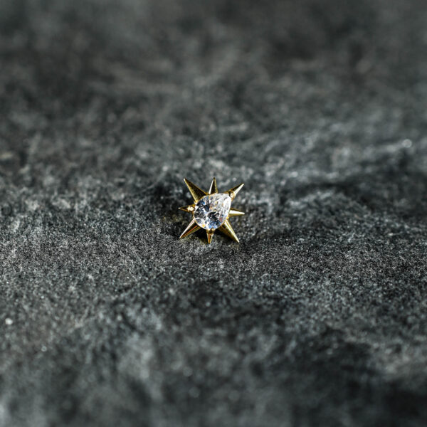 Labret Titane Doré Stellar Tear