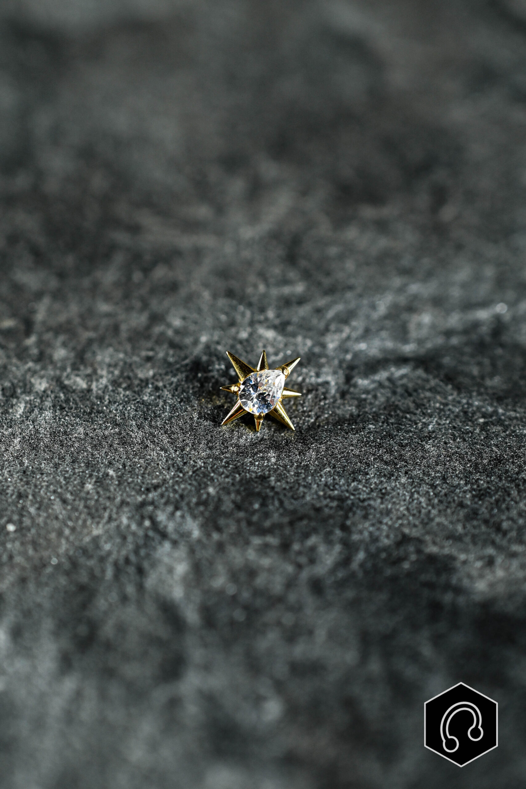 Labret Titane Doré Stellar Tear