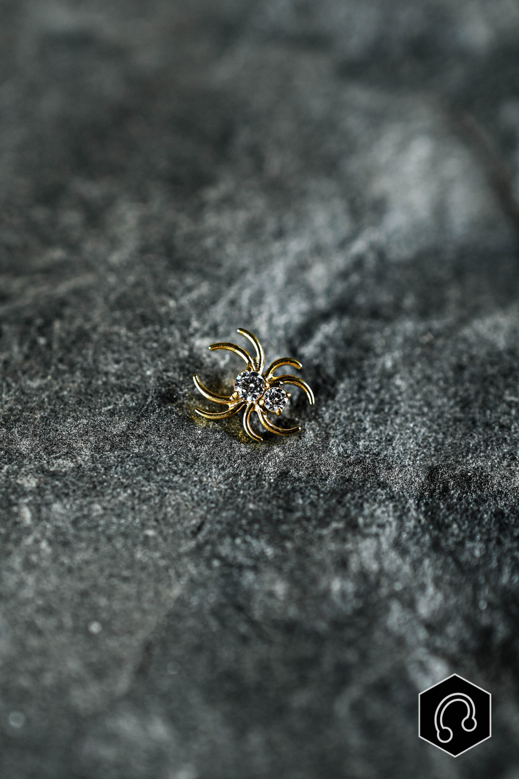 Labret Titane Doré widow