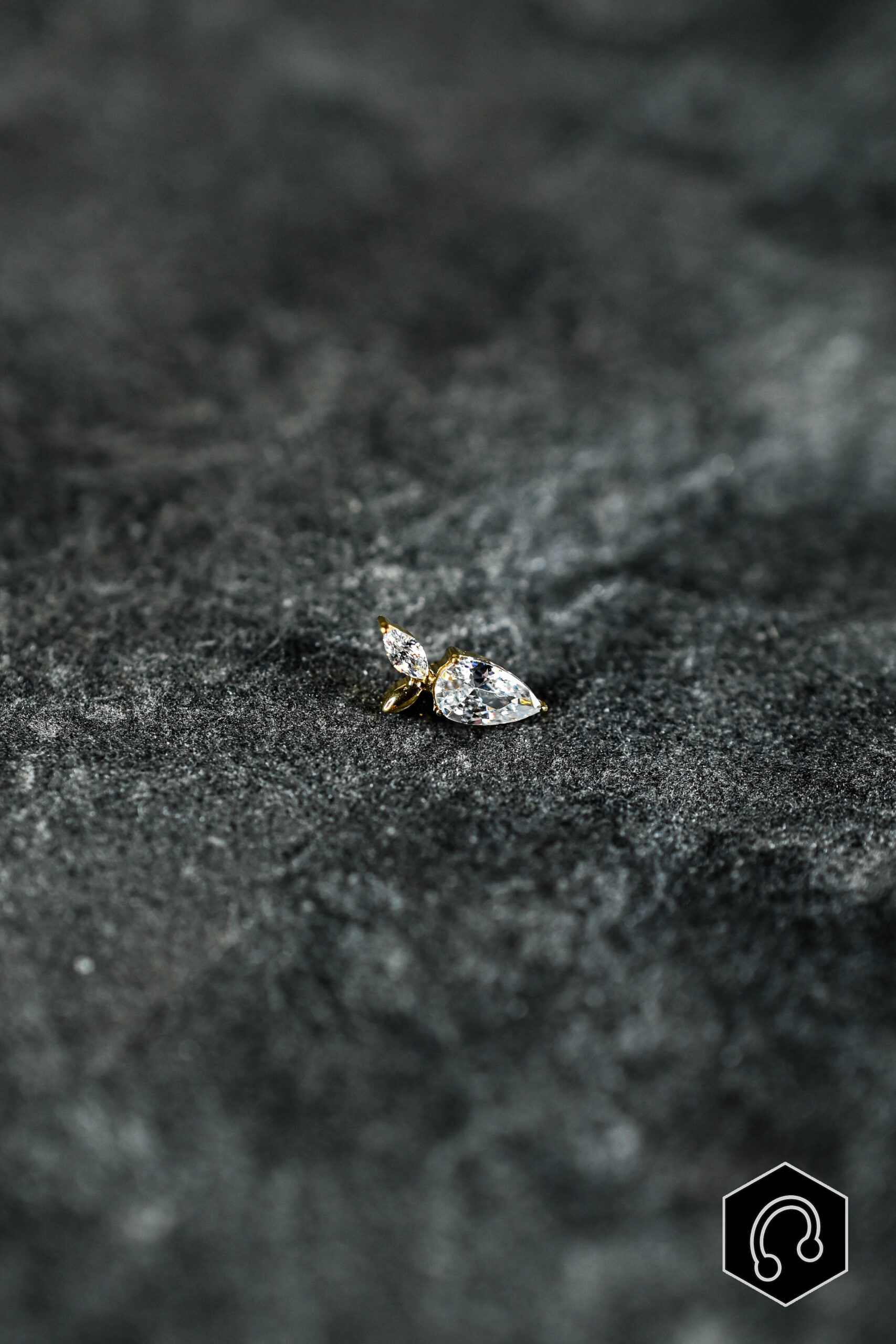 Labret Titane Doré Spicy Pearl