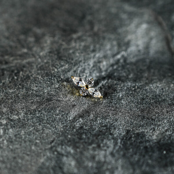 Labret Doré Crystal Céleste Moyen