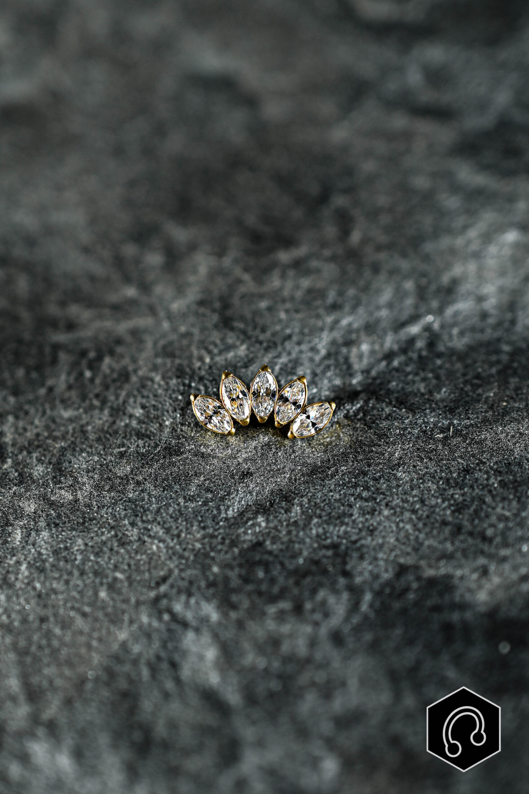 Labret Titane Doré Lumière Divine