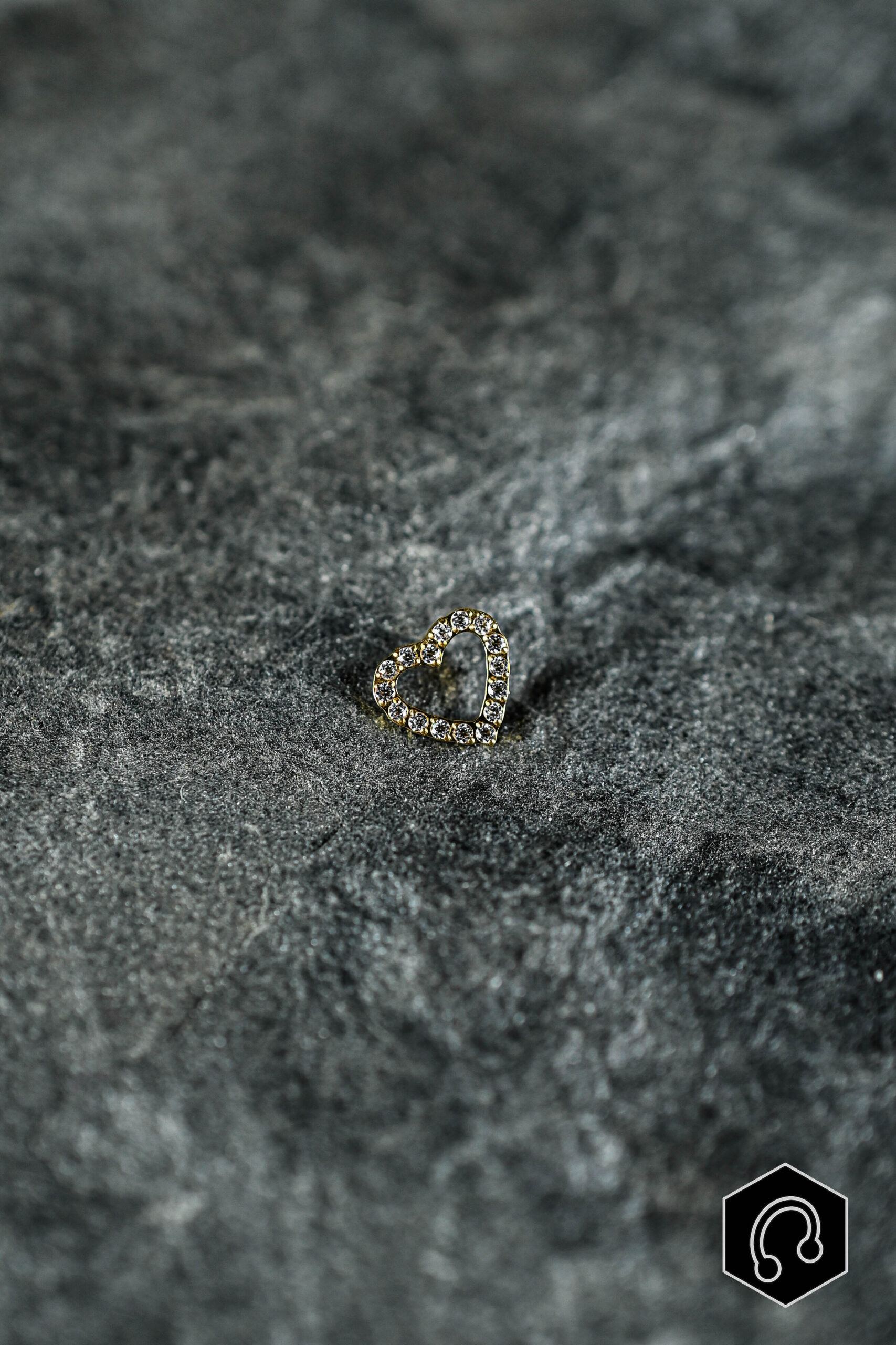 Labret Titane Doré Eternal Heart