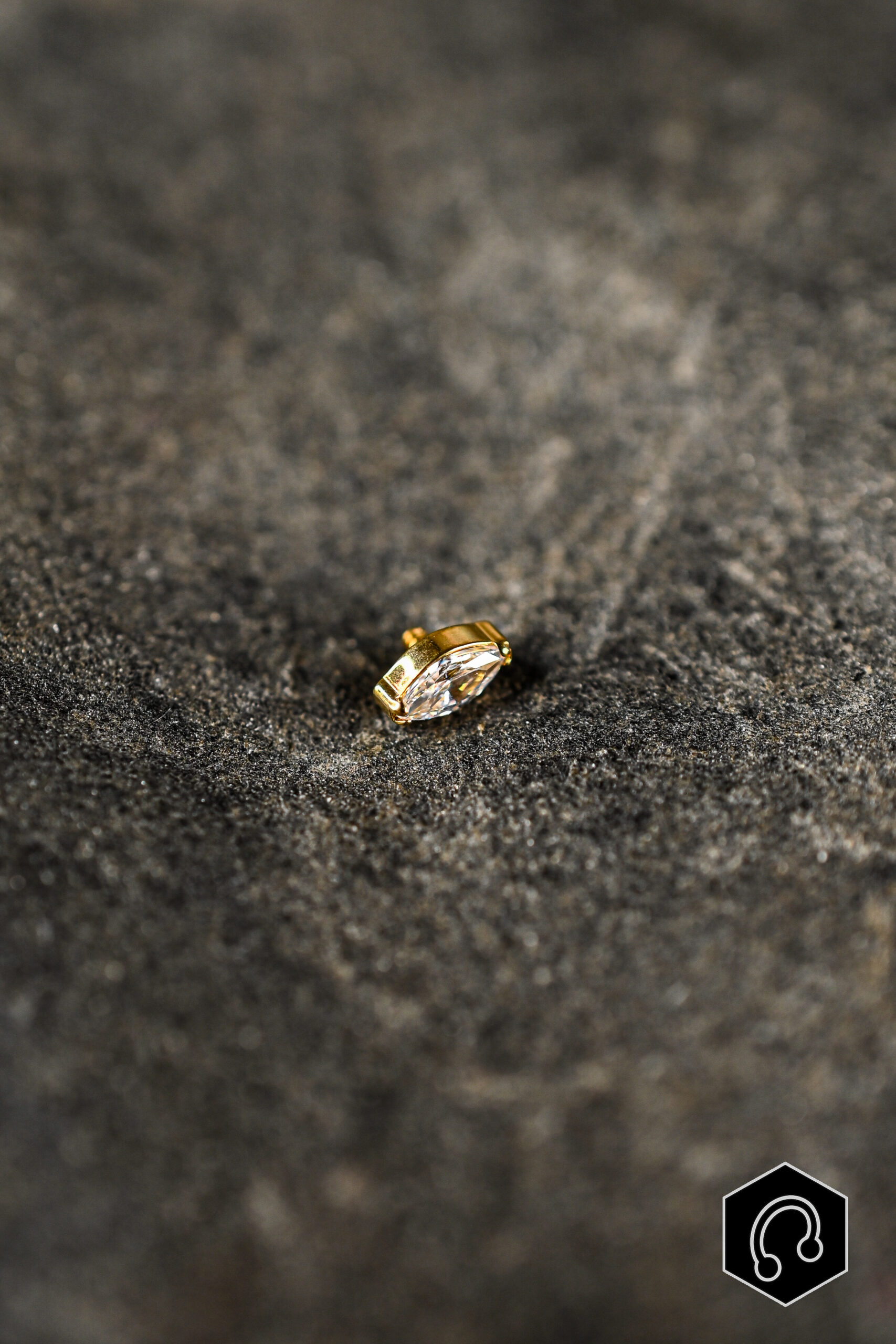 Labret Titane Doré Whisper