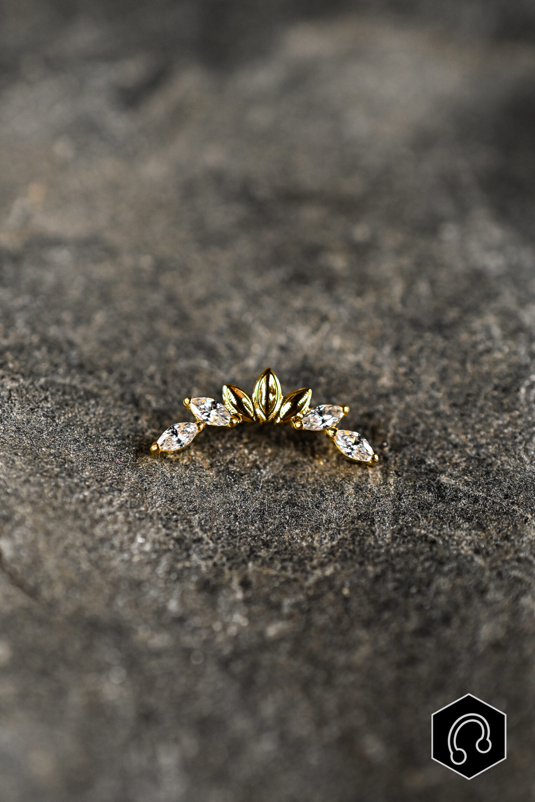 Labret Titane Blossom Doré – Image 2